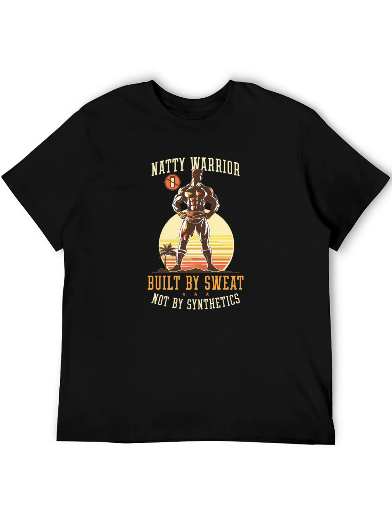 Black Natty Warrior Black Graphic Tee view 5