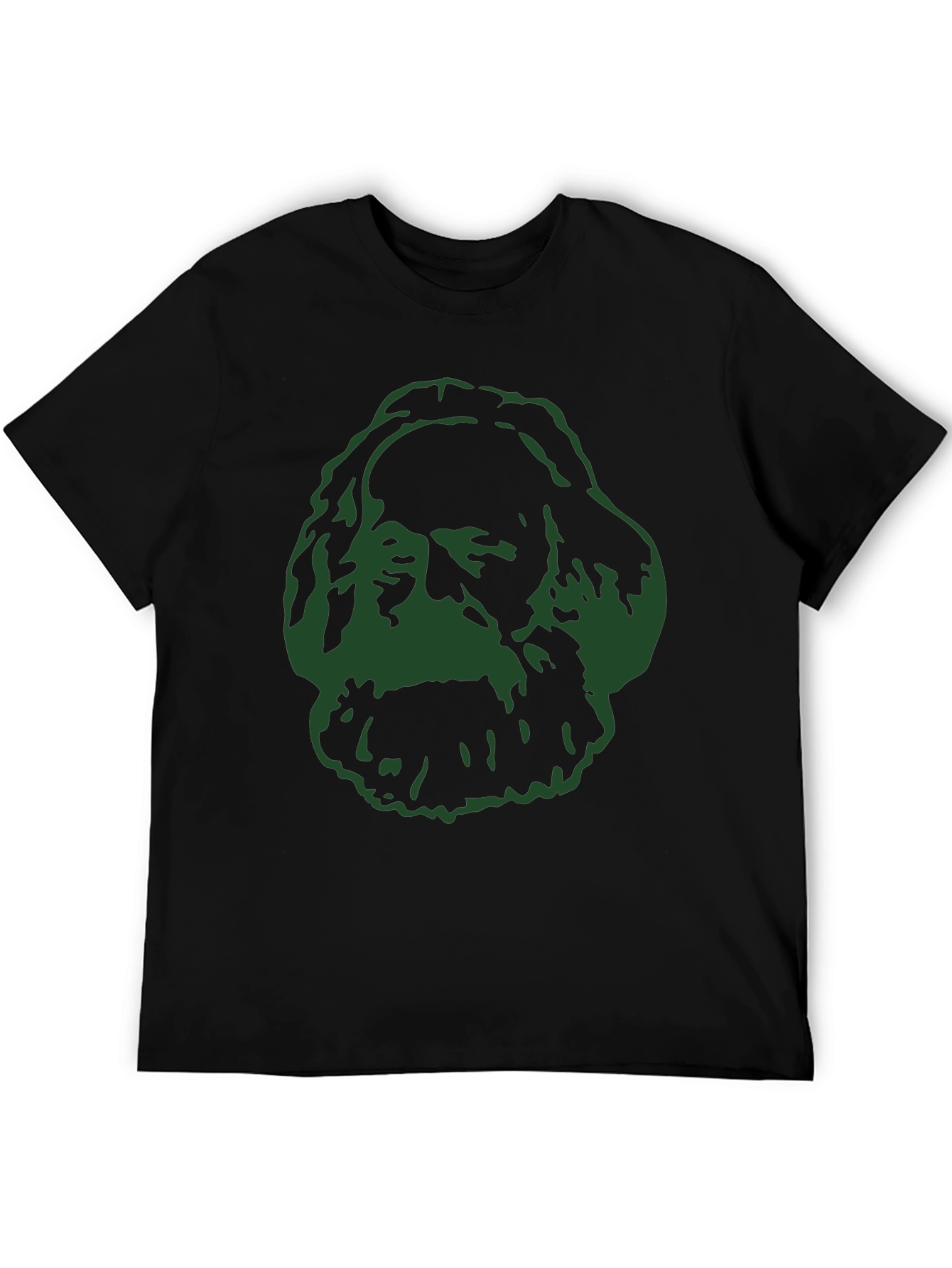 Black Marx Graphic Tee - Black Cotton Blend T-Shirt view 5