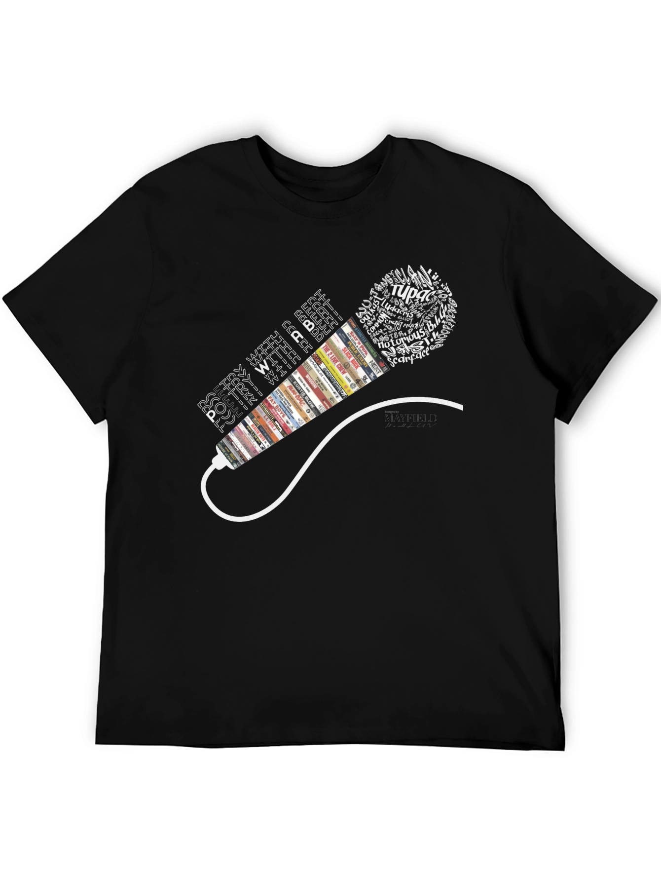 Black Poetry With a Beat T-Shirt view 5