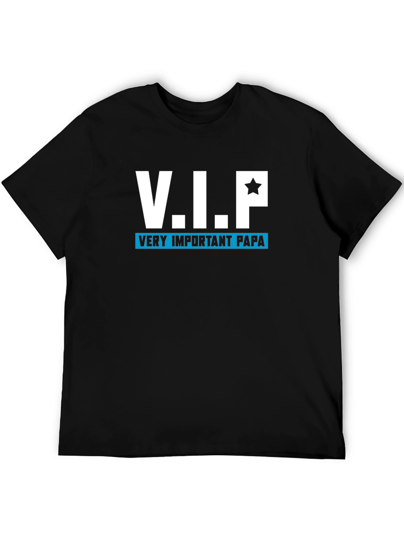 Black V.I.P. Very Important Papa Black T-Shirt view 5