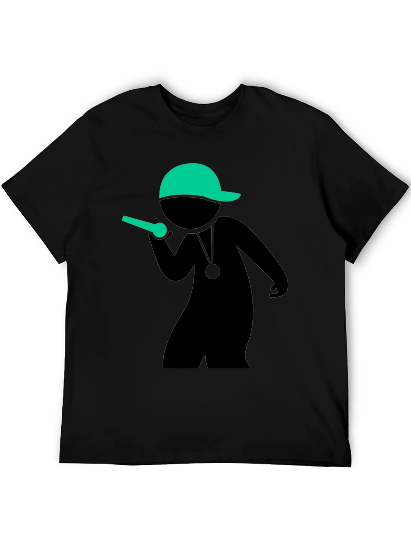 Black Cool MC Stick Figure Black T-Shirt view 5