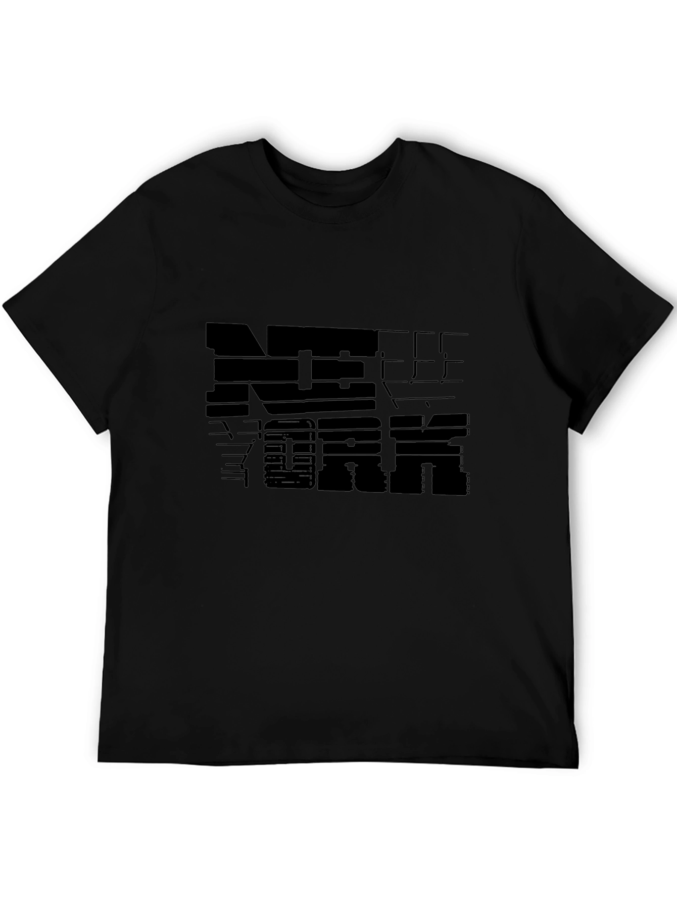 Black New York Graphic Print Crew Neck T-Shirt view 5