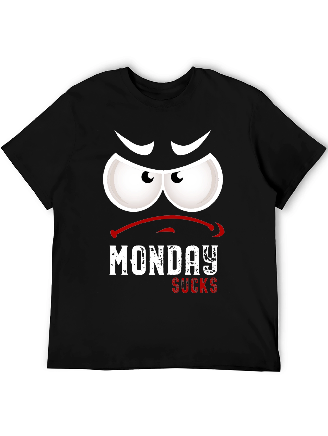 Black Monday Sucks Graphic T-Shirt view 5