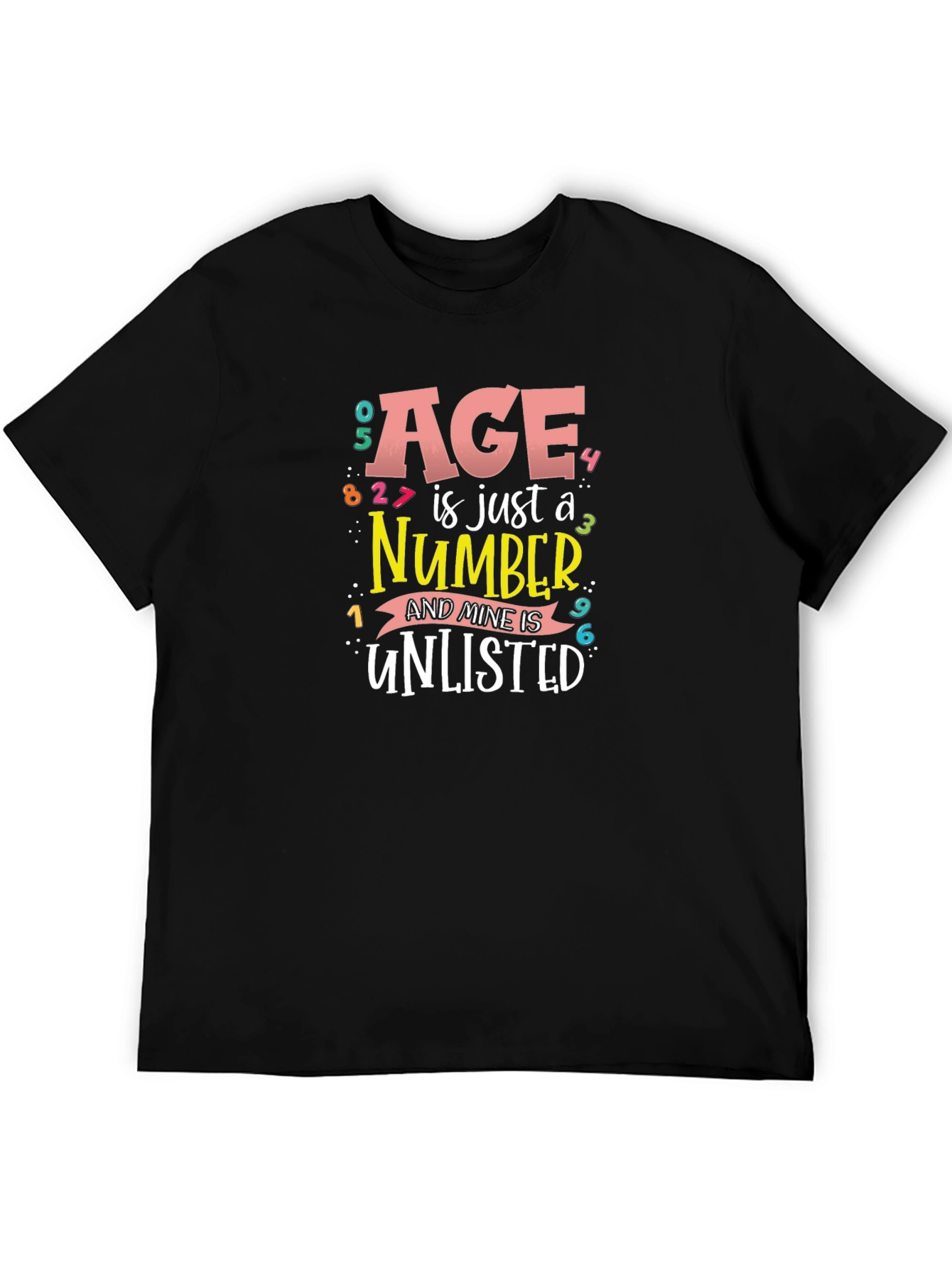 Black Age is Just a Number Funny T-Shirt view 5