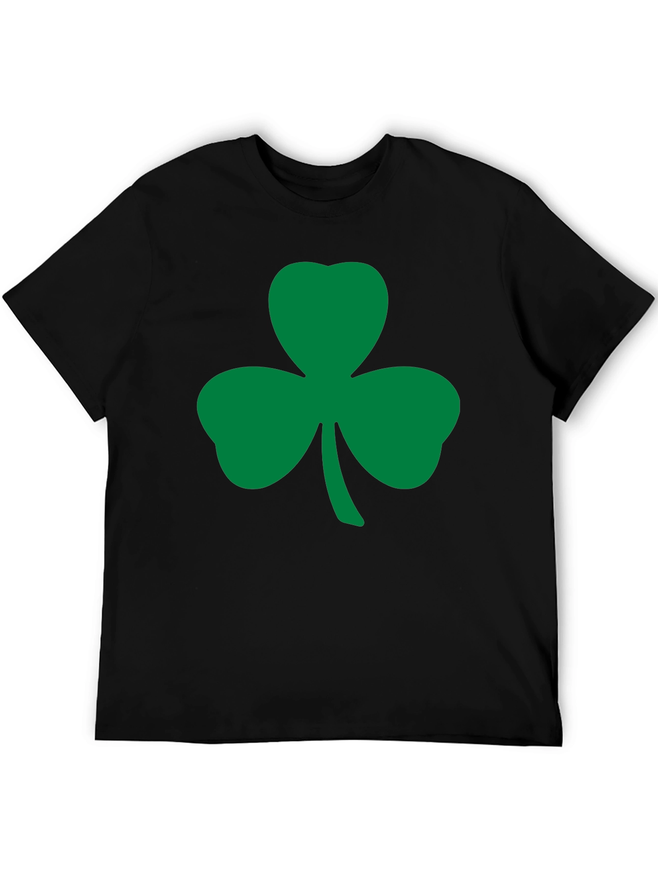 Black Shamrock T-Shirt - St. Patrick's Day Lucky Tee view 5