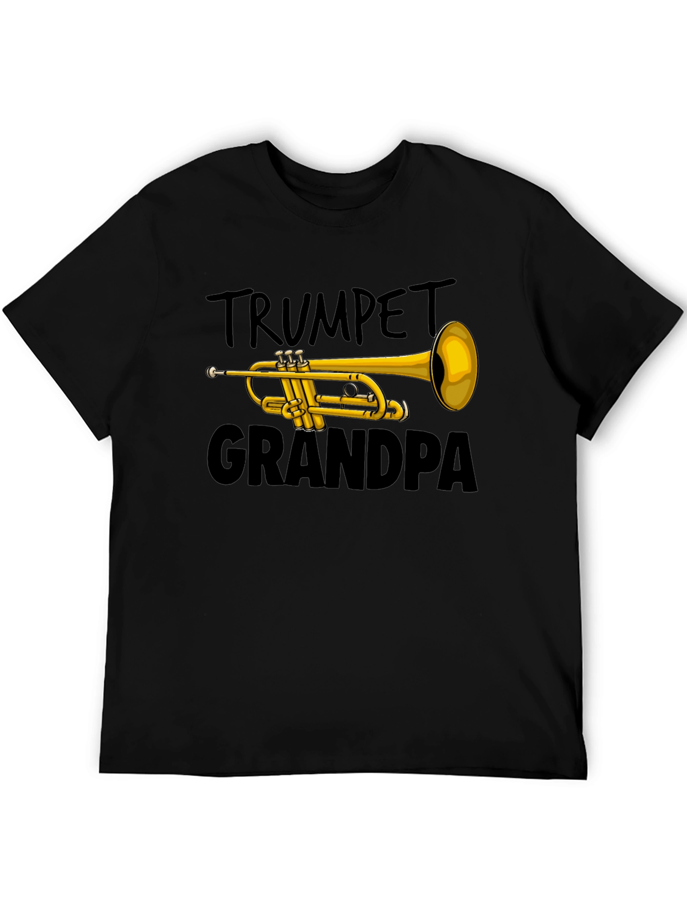 Black Trumpet Grandpa T-Shirt view 5