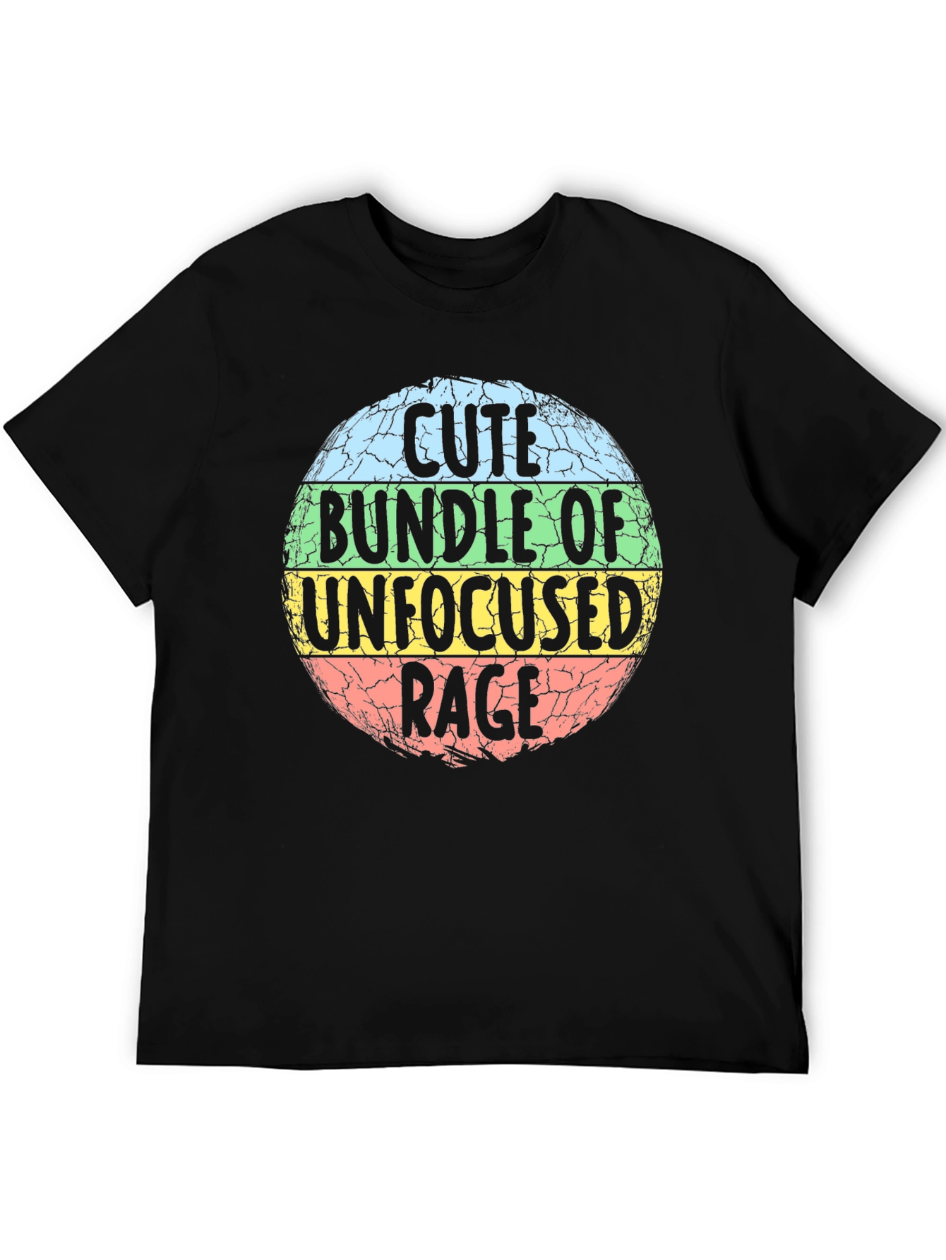 Black Cute Bundle of Unfocused Rage Graphic T-Shirt view 5