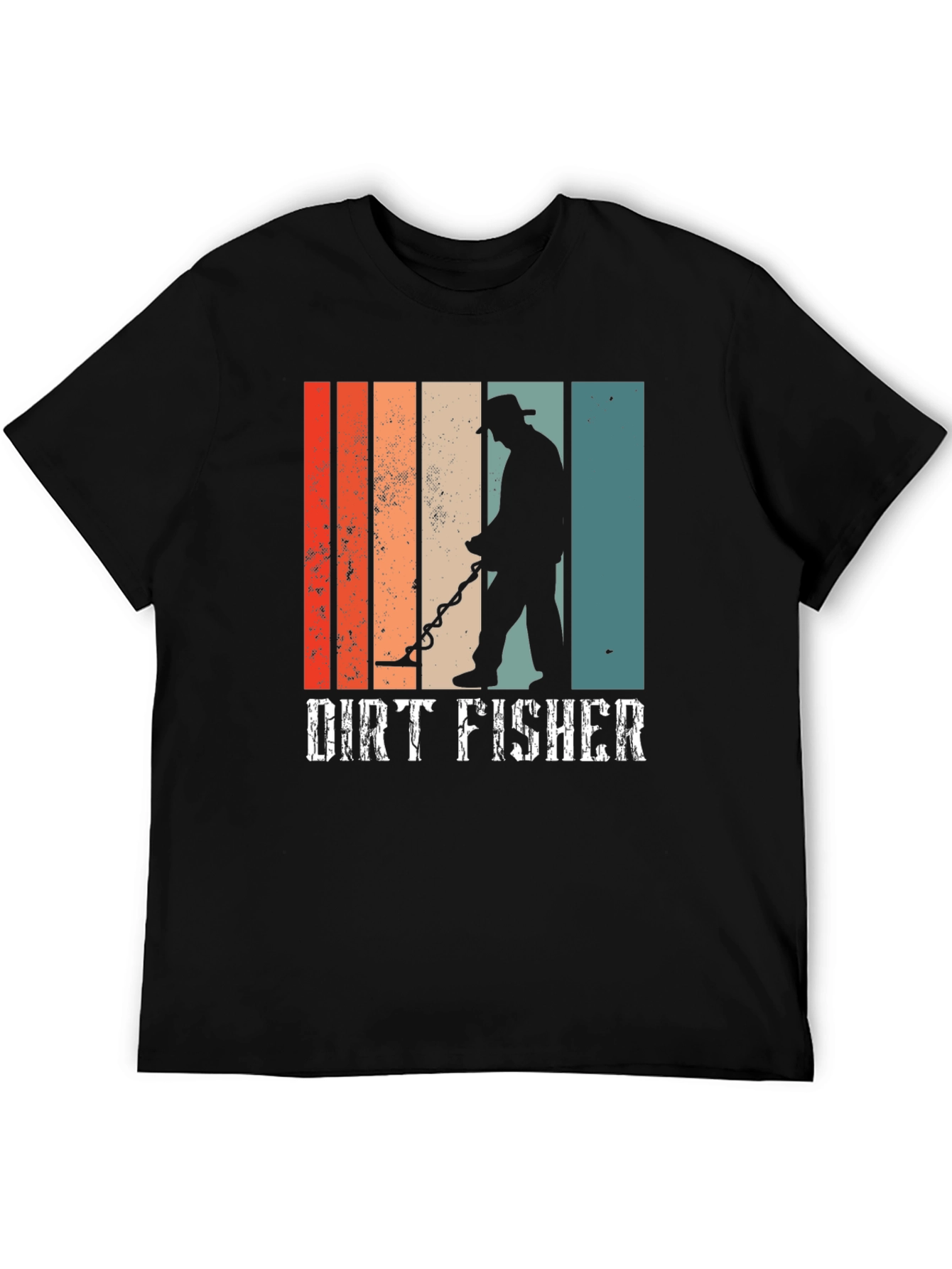 Black Dirt Fisher T-Shirt - Metal Detecting Tee view 5