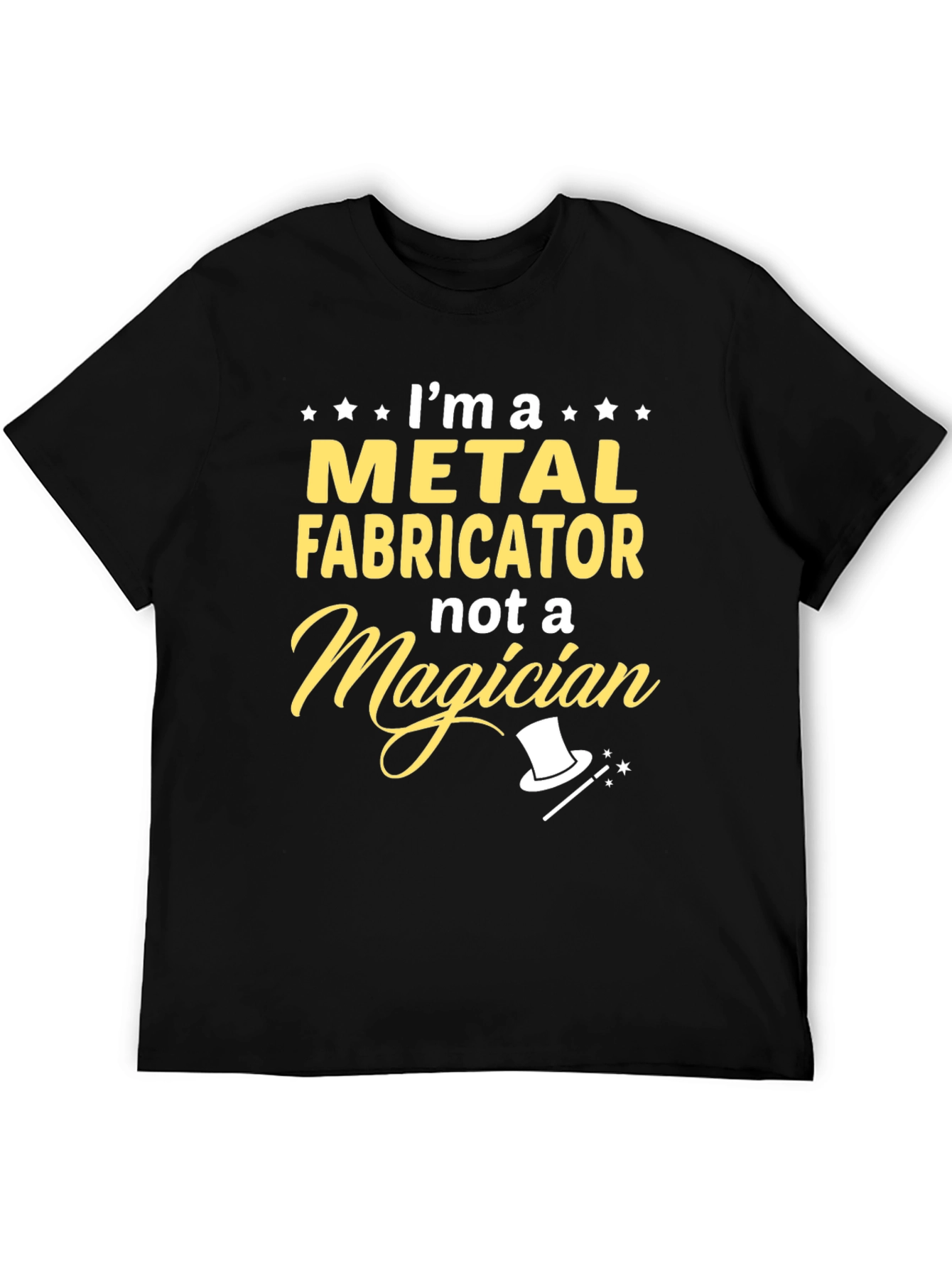 Black Metal Fabricator T-Shirt - Funny Job Pride Tee view 5