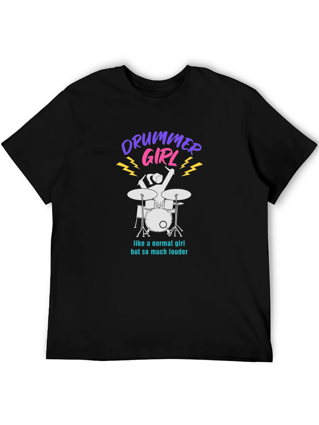 Drummer Girl Graphic Tee - Loud & Proud! - 5