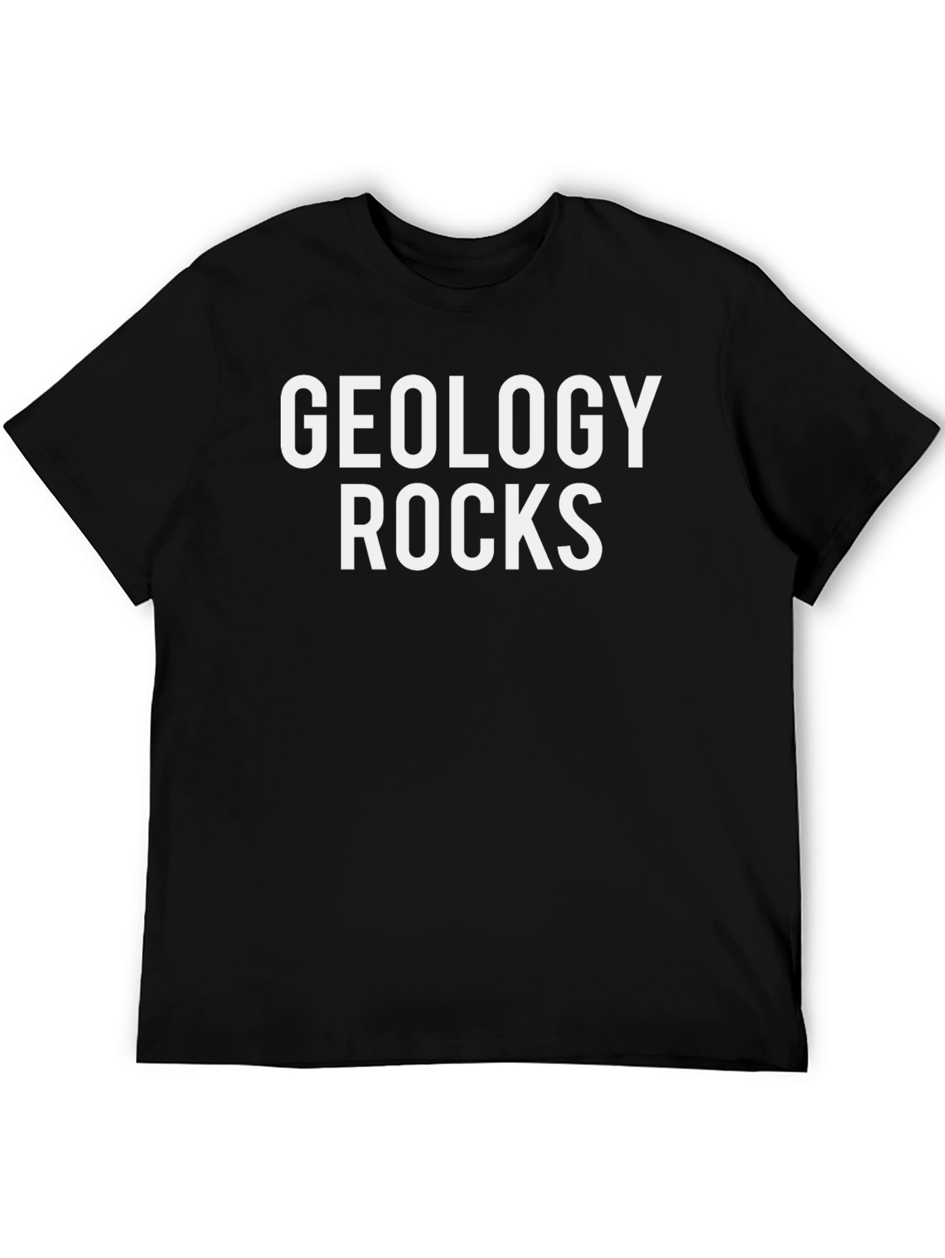 Black Geology Rocks Graphic T-Shirt - Black Cotton Tee view 5
