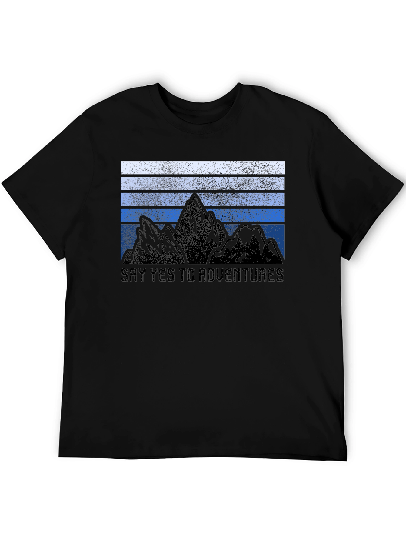 Black Adventure Awaits Graphic Tee - Black view 5