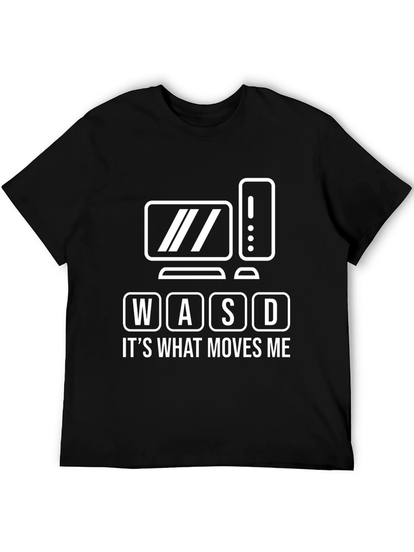 Black WASD Gamer T-Shirt - It's What Moves Me! view 5