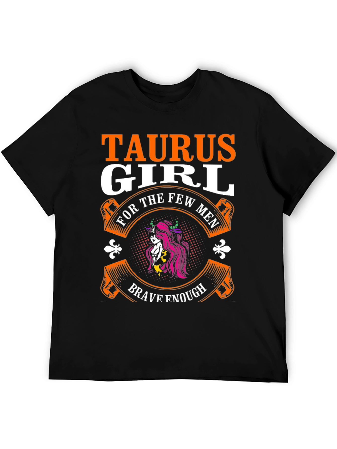 Black Taurus Girl Zodiac Graphic Tee - Brave & Bold view 5