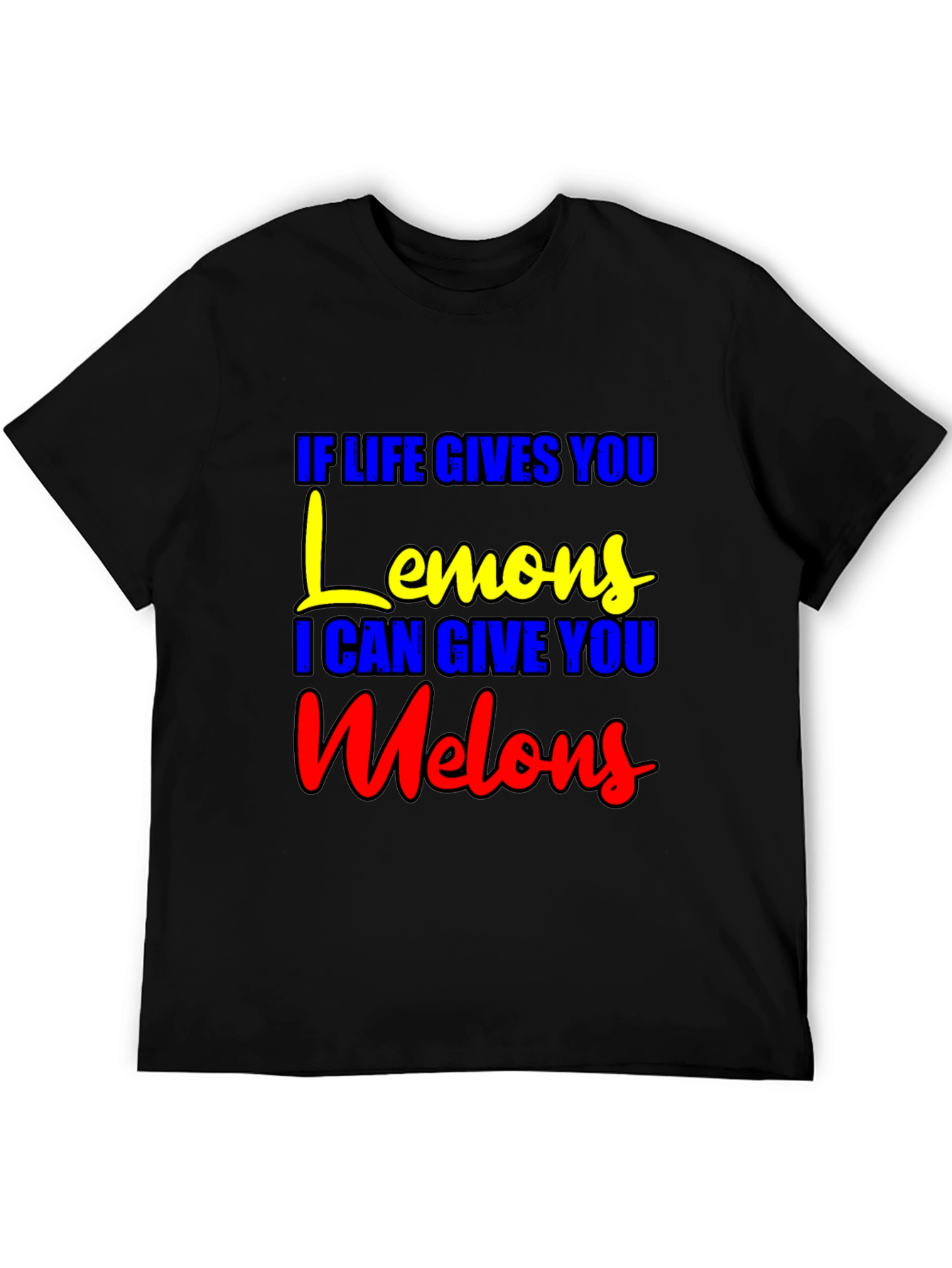 Black Life Gives You Lemons, Melons T-Shirt - Funny Graphic Tee view 5