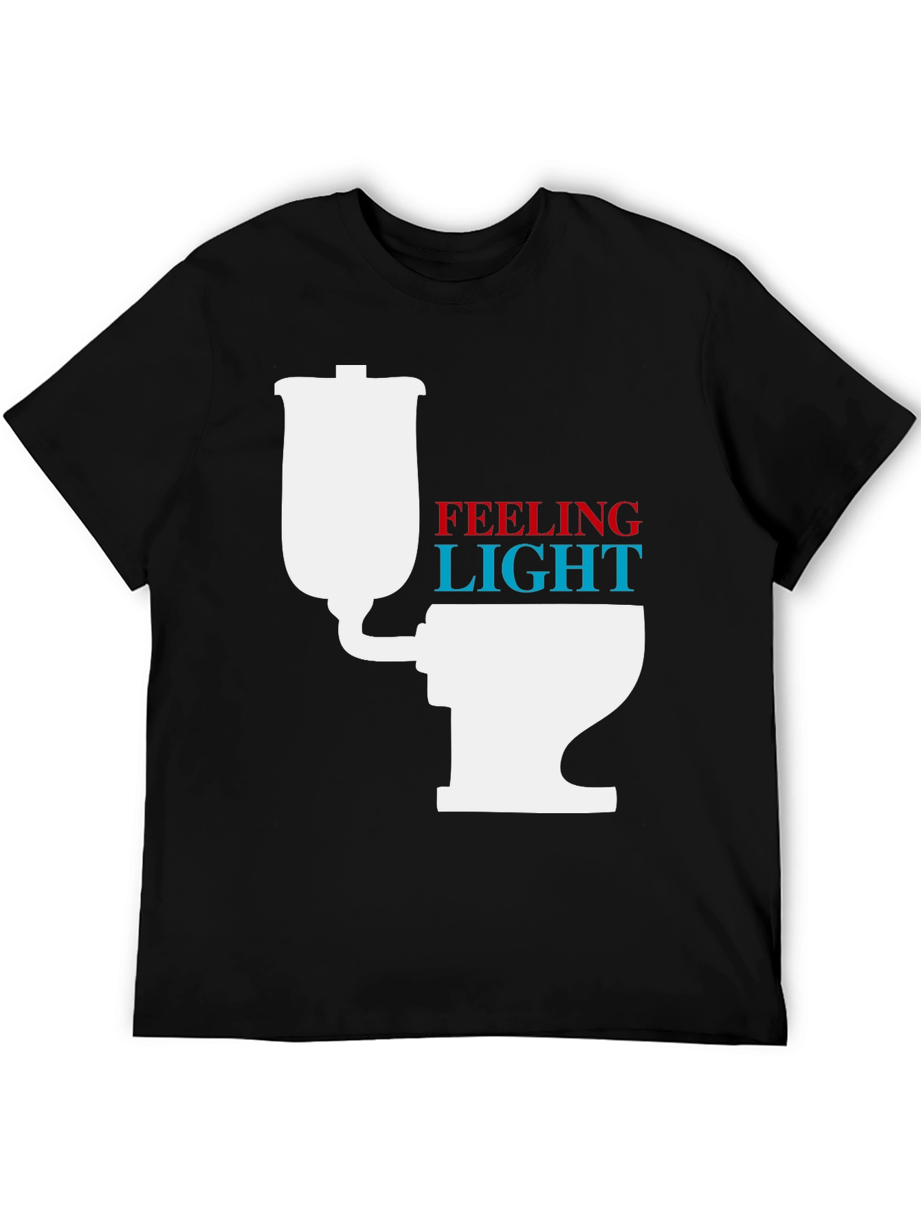 Black Feeling Light Funny Graphic Tee view 5
