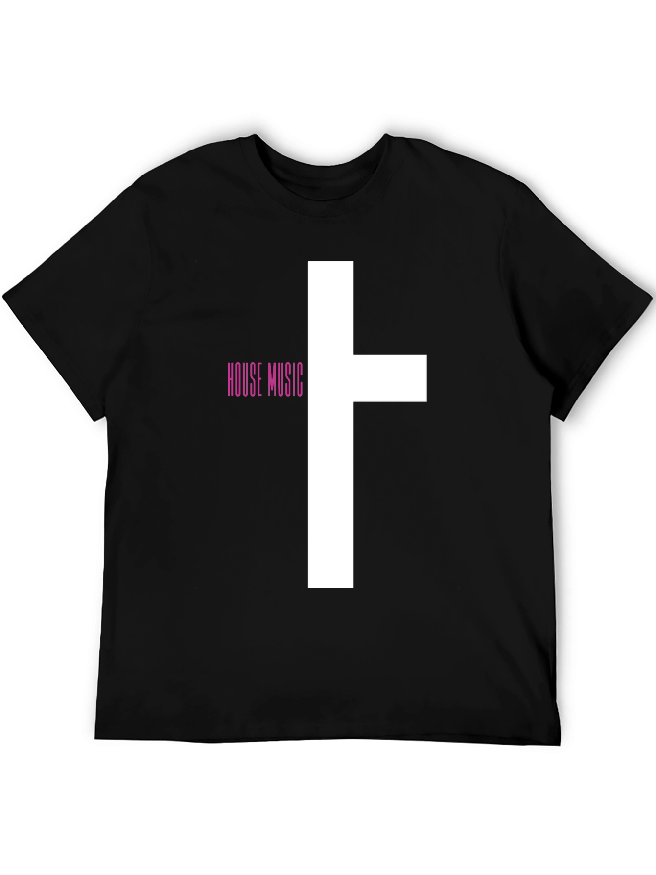 Black House Music T-Shirt - Trendy Clubbing Tee view 5