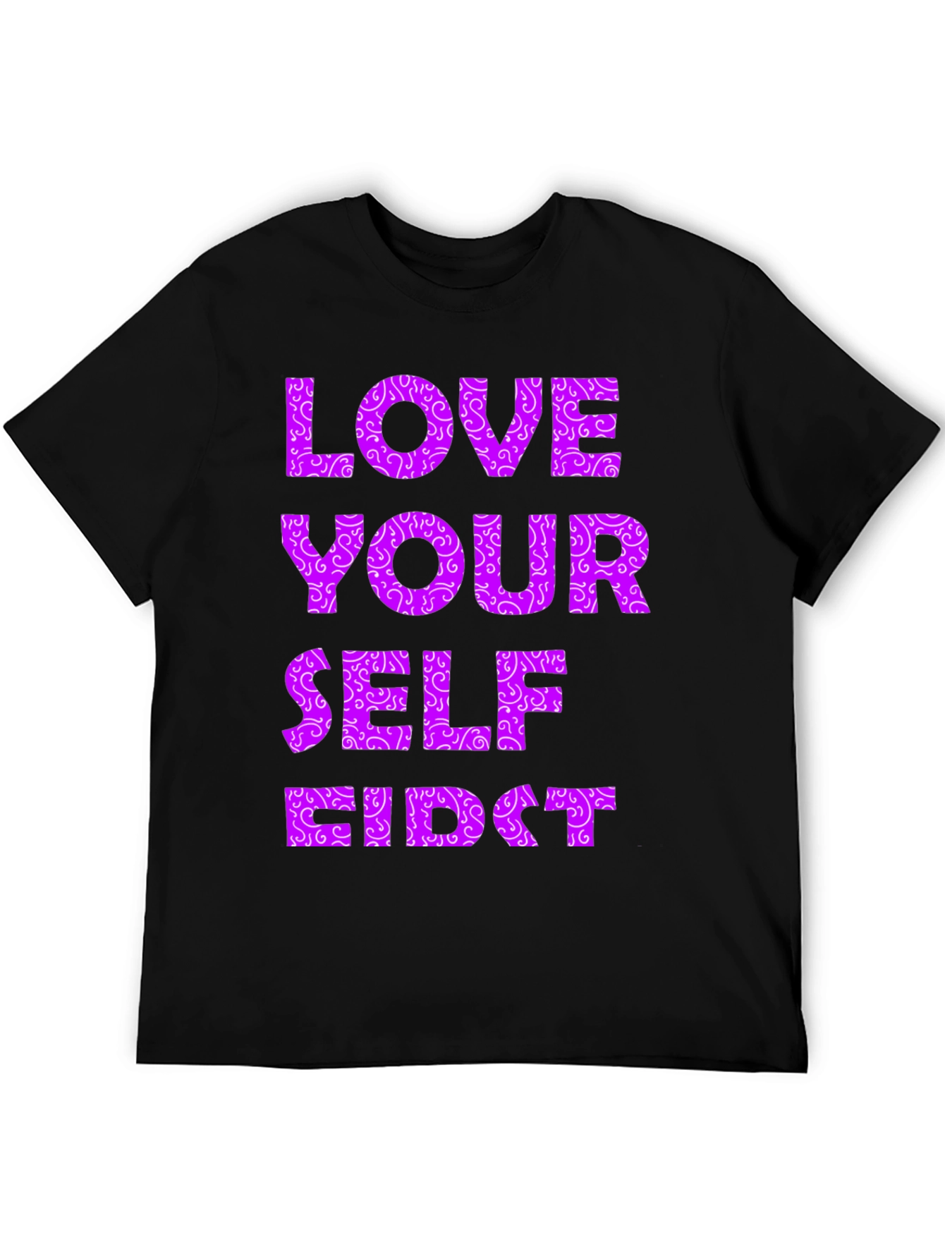 Black Love Yourself First Graphic Tee view 5