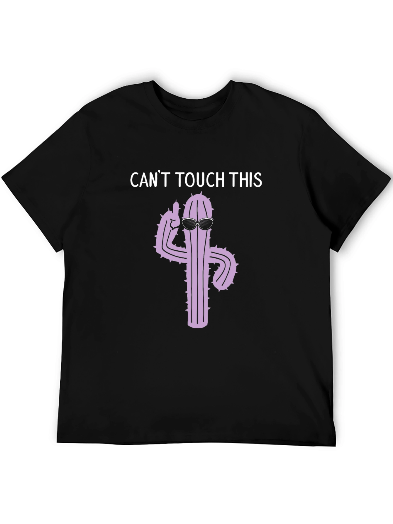 Black Can't Touch This Cactus Graphic T-Shirt view 5