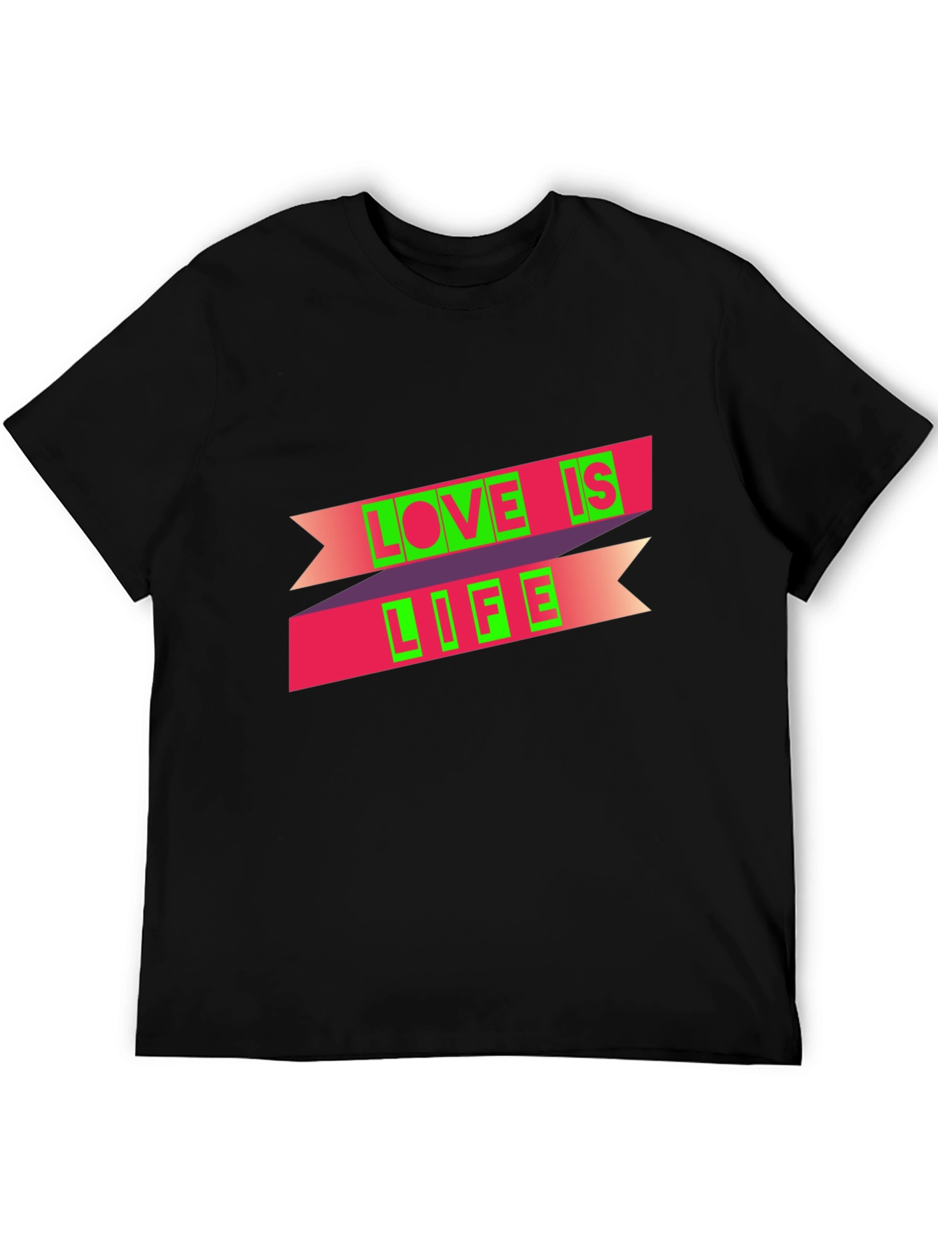 Black Love is Life Graphic Tee - Black view 5