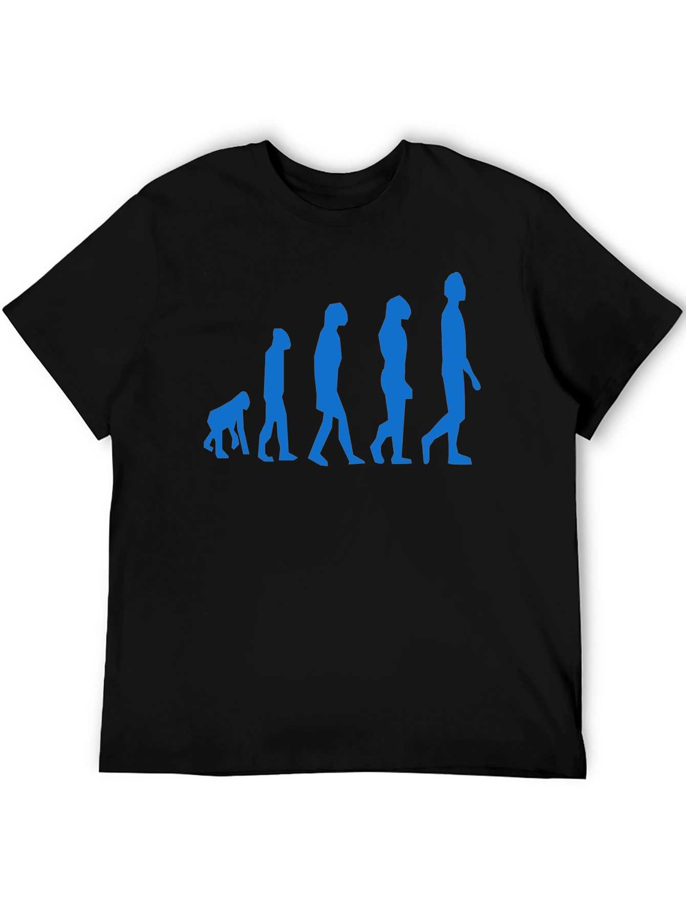 Black Evolution of Man Black Graphic Tee view 5