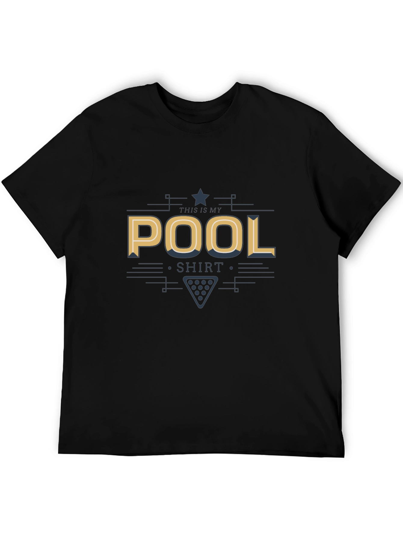Black Pool Shirt - This is My Pool Shirt Graphic Tee view 5
