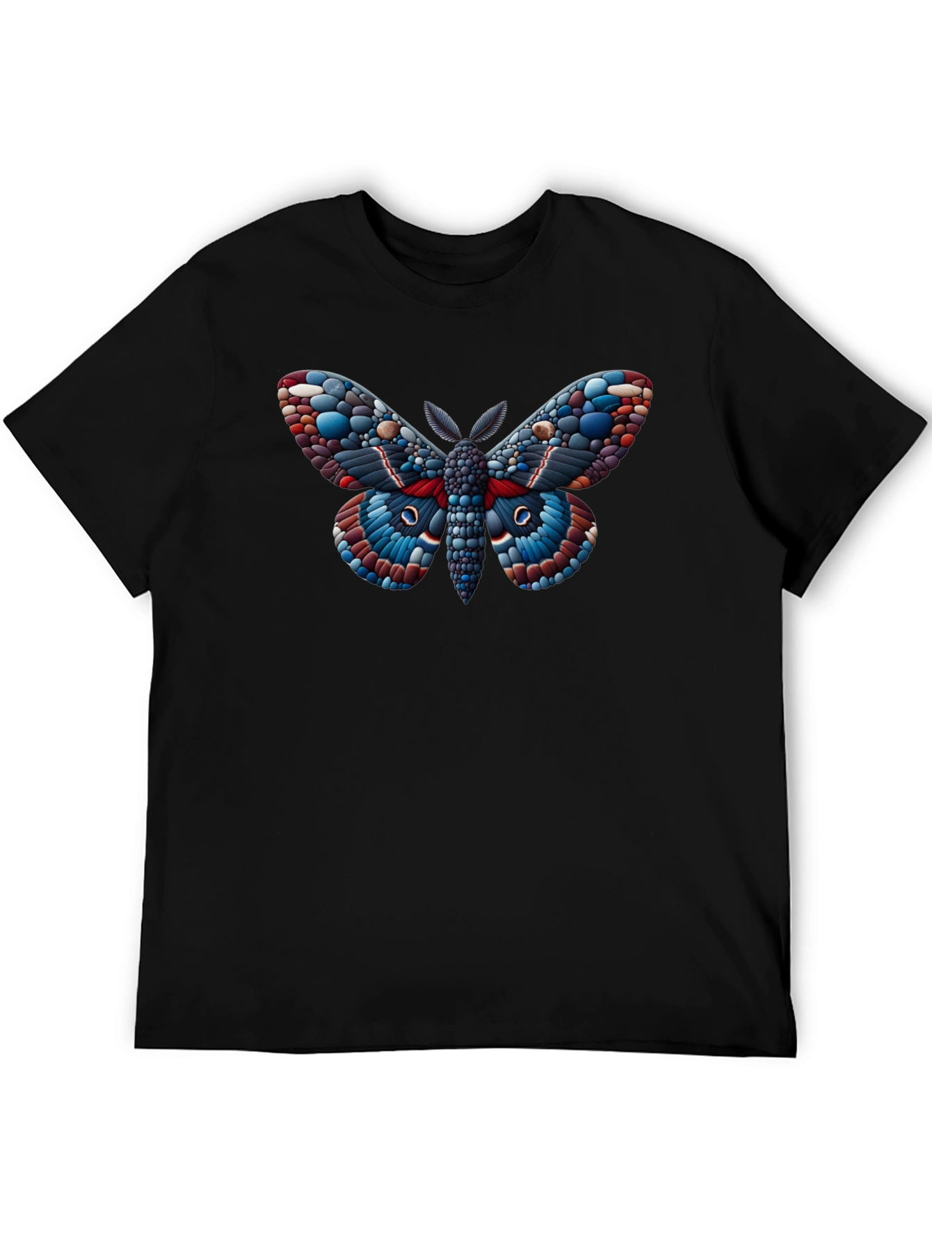 Moth Graphic Black T-Shirt - Unique Insect Design - 5