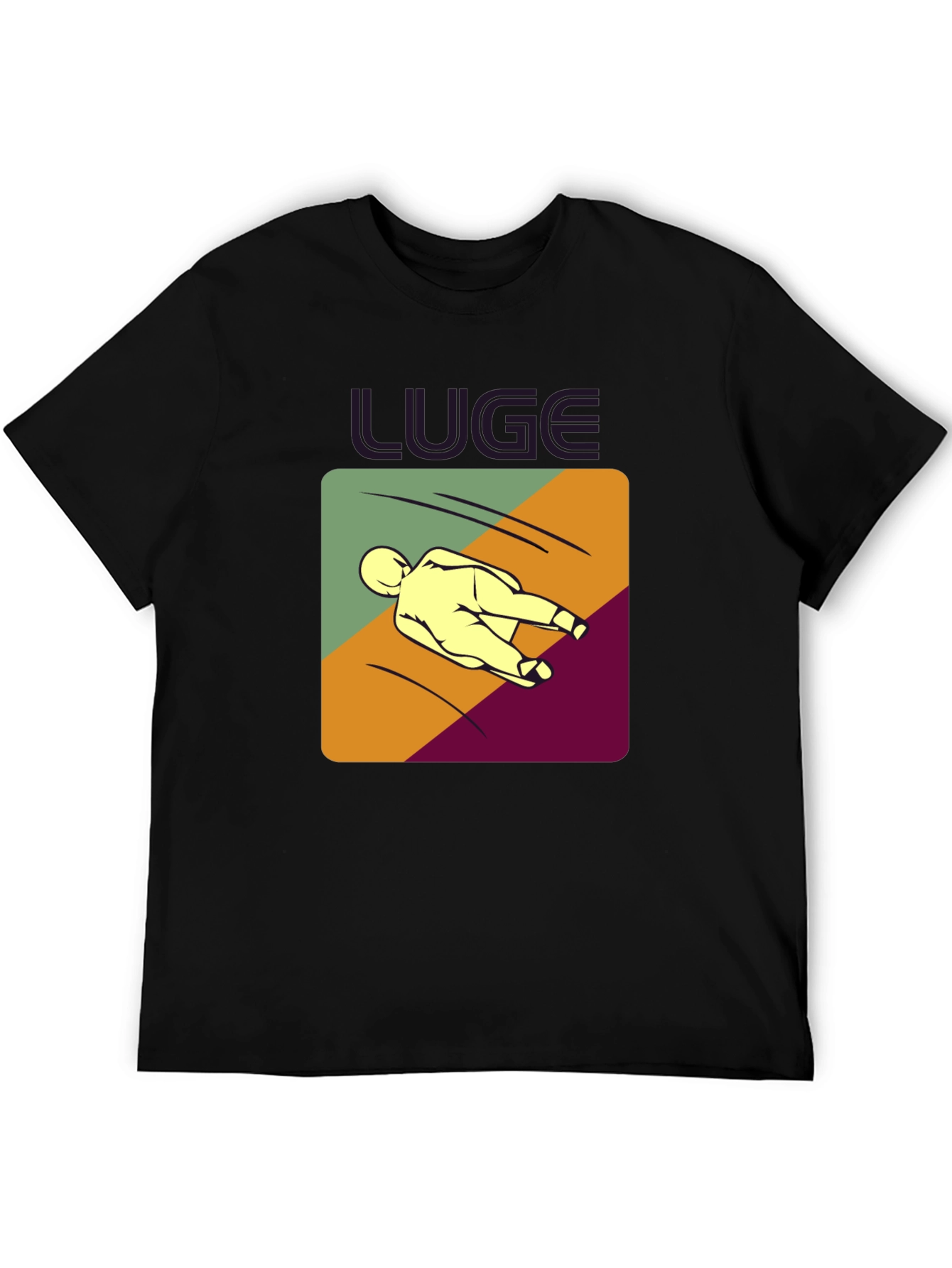 Black Luge Graphic T-Shirt - Cool Sportswear view 5