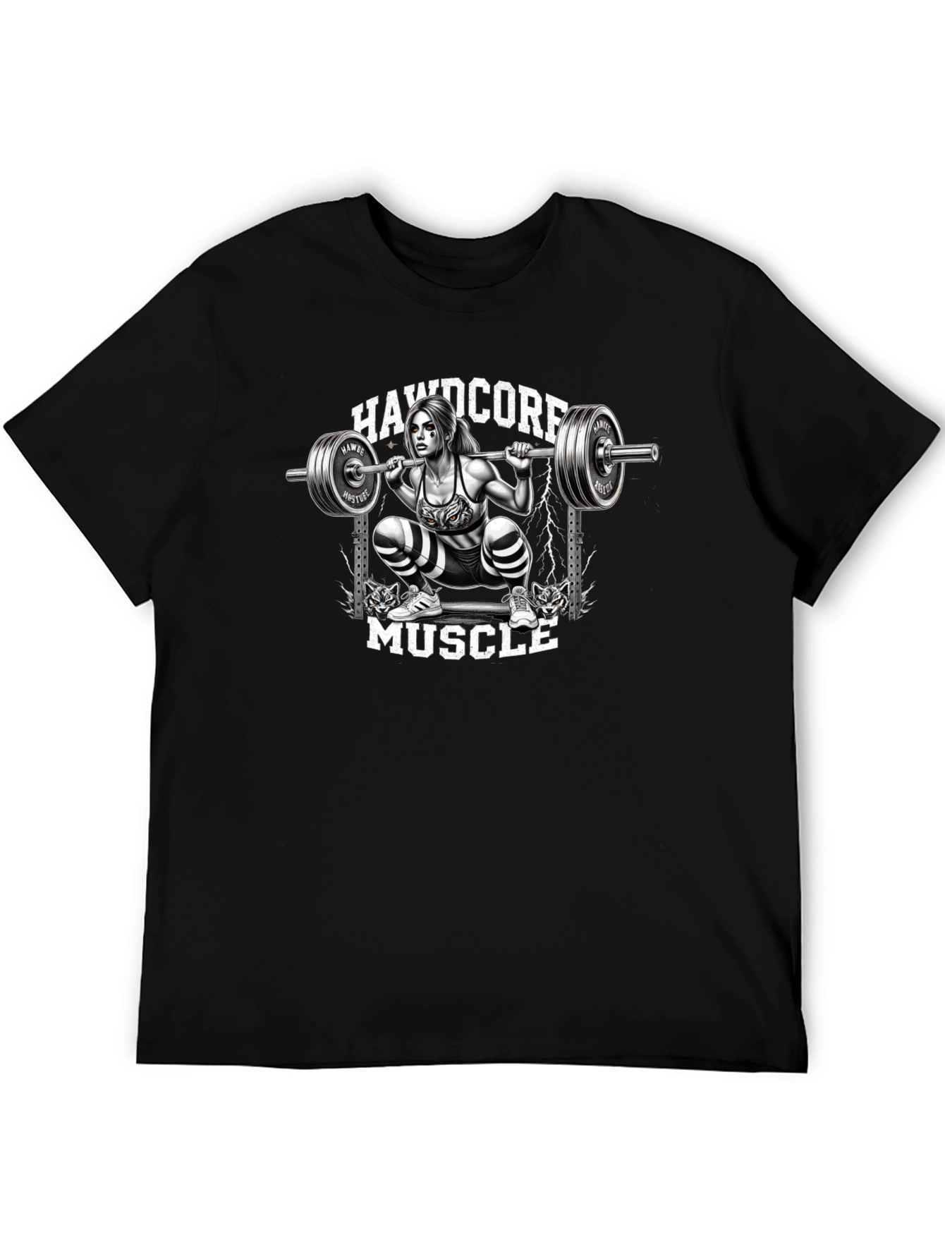 Hardcore Muscle Squat Graphic Tee - 5