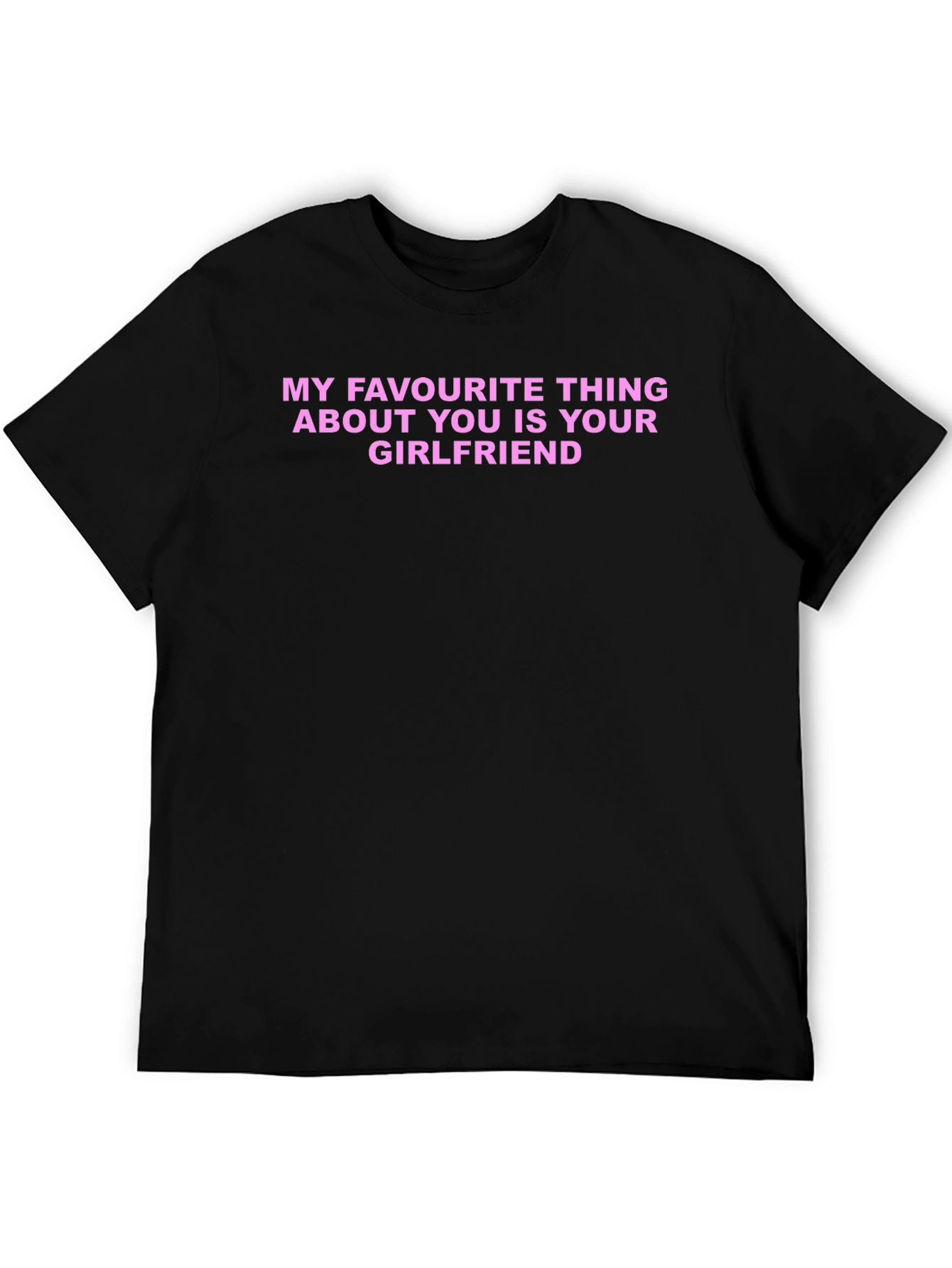 Black Funny Boyfriend Graphic Tee view 5