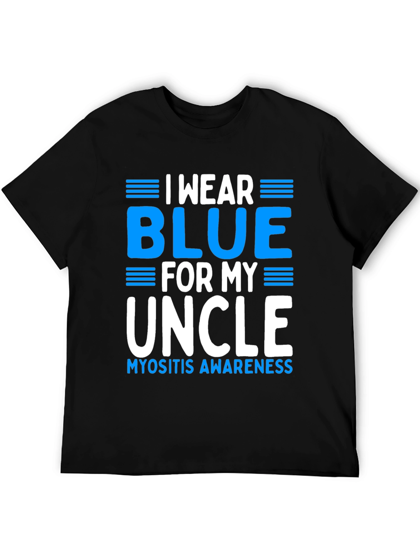 Myositis Awareness Blue Uncle Graphic Tee - 5