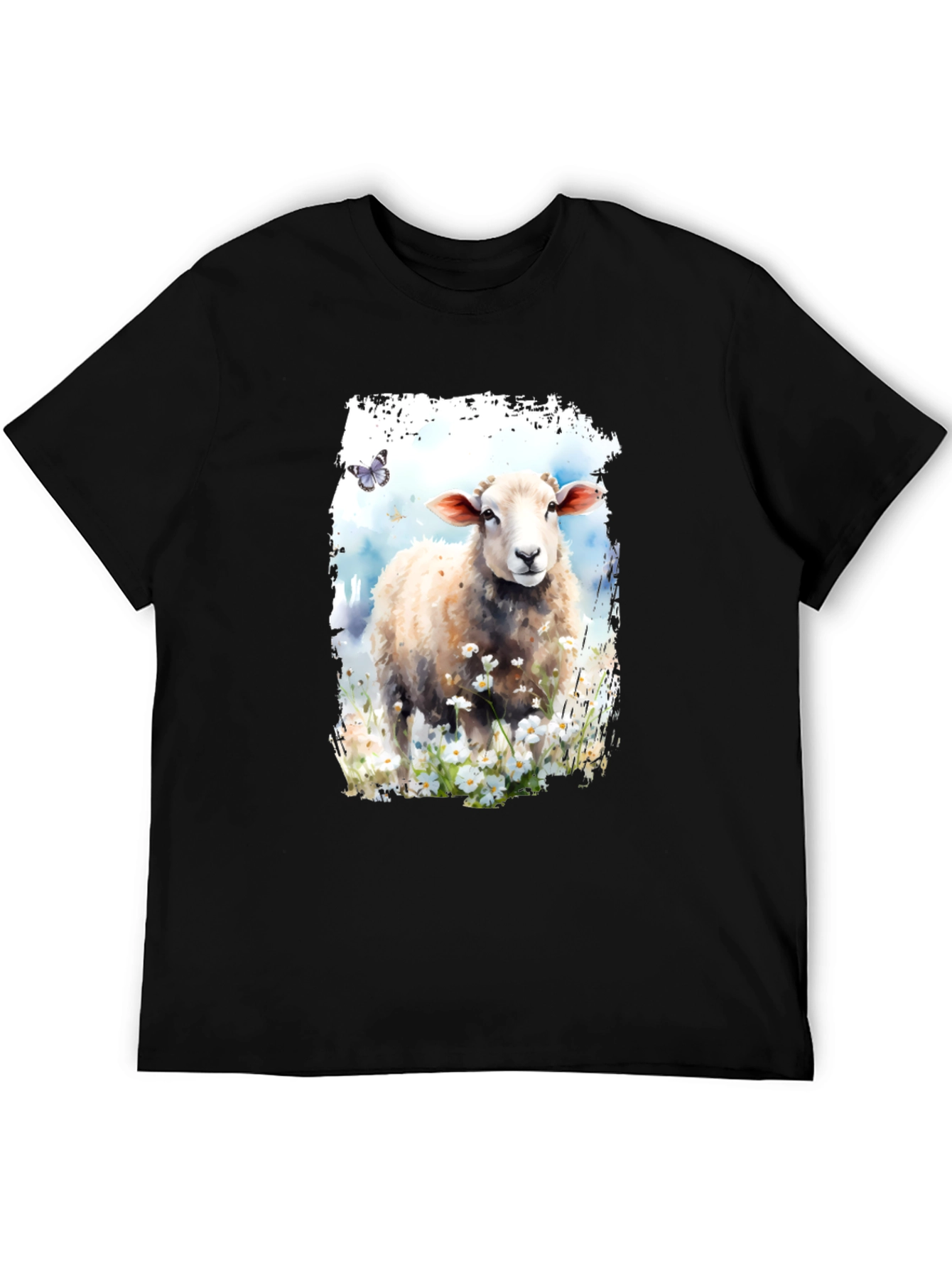 Black Sheep Meadow Black Graphic Tee view 5
