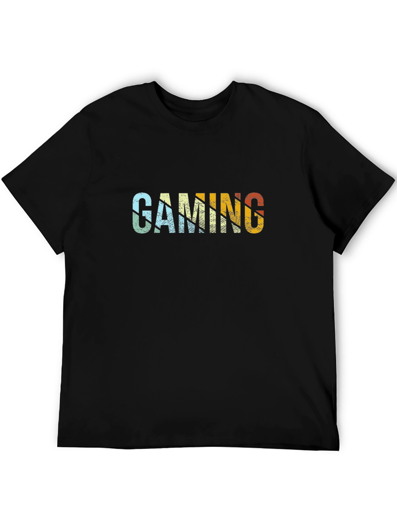 Black Gaming T-Shirt Retro Style view 5