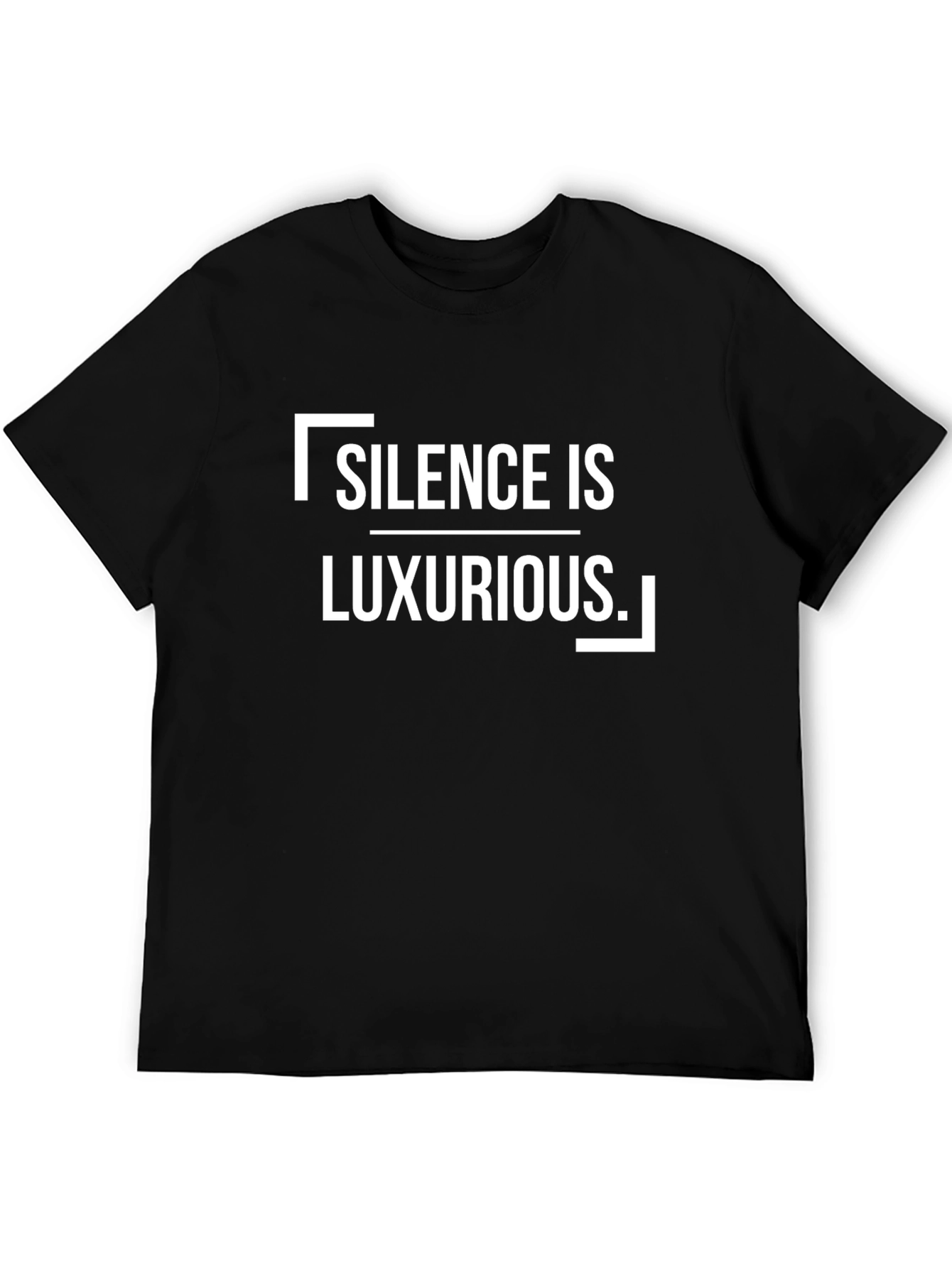 Black Silence is Luxurious Black Graphic Tee view 5