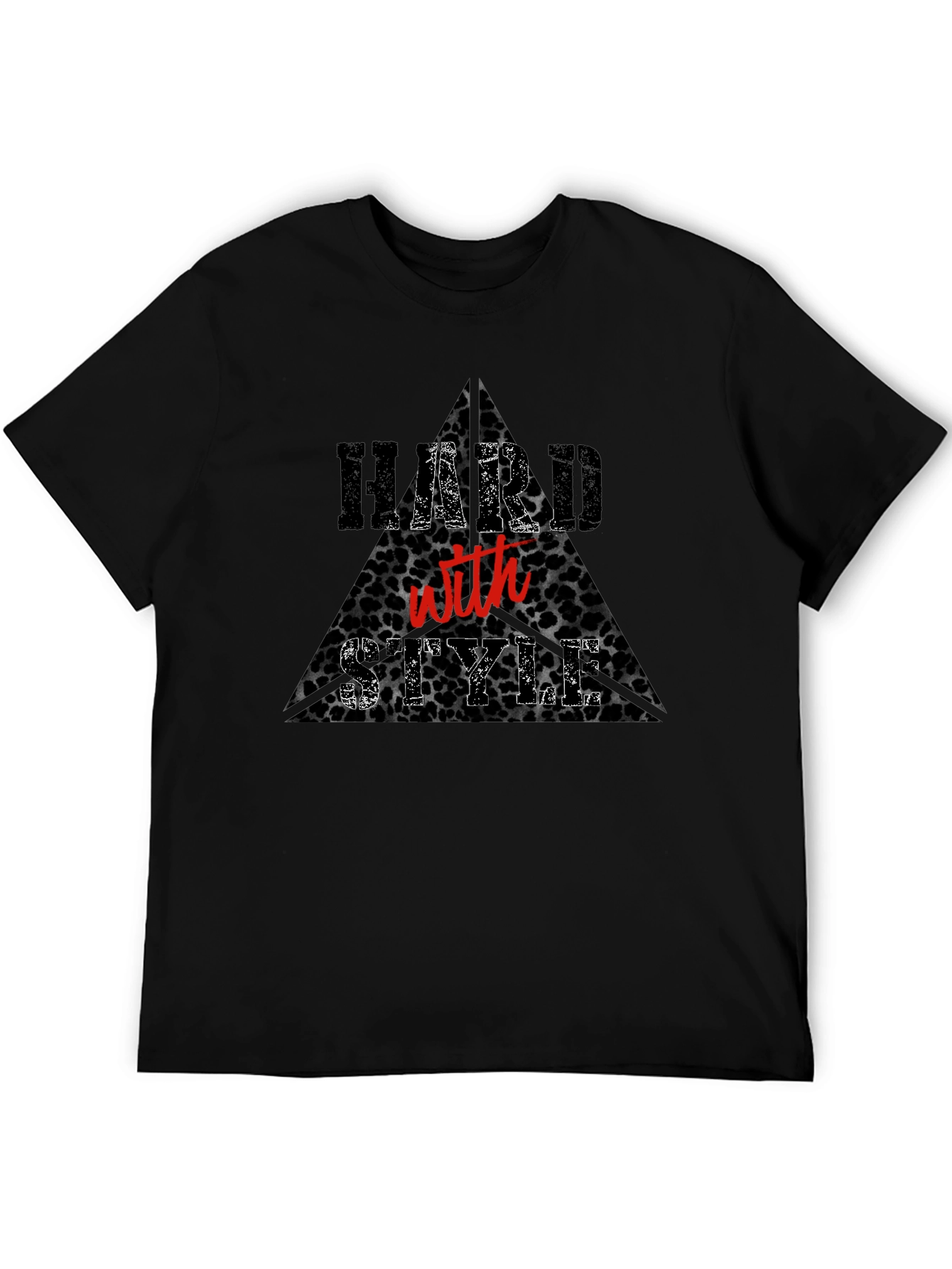 Black Hard with Style Graphic T-Shirt view 5