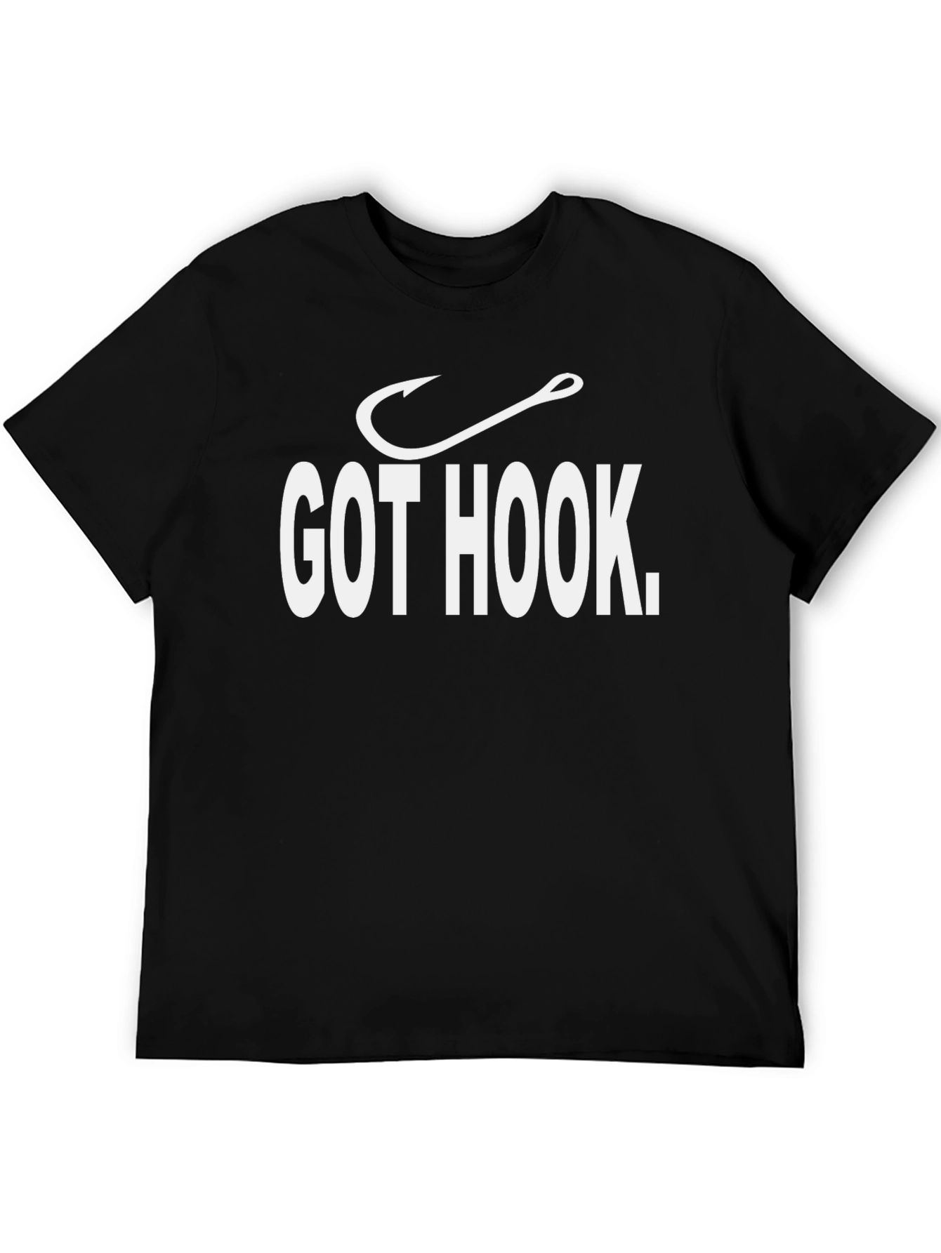 Black Got Hook T-Shirt - Fishing Enthusiast Tee view 5