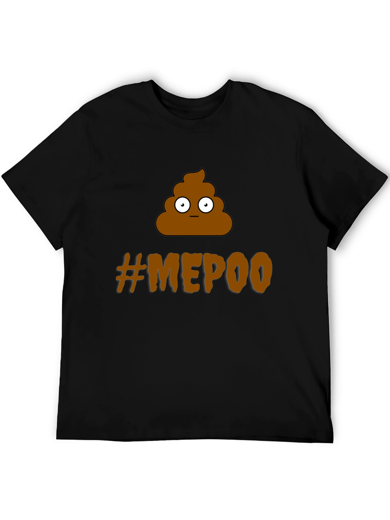 Black Funny #MEPOO T-Shirt - Poop Emoji Graphic Tee view 5