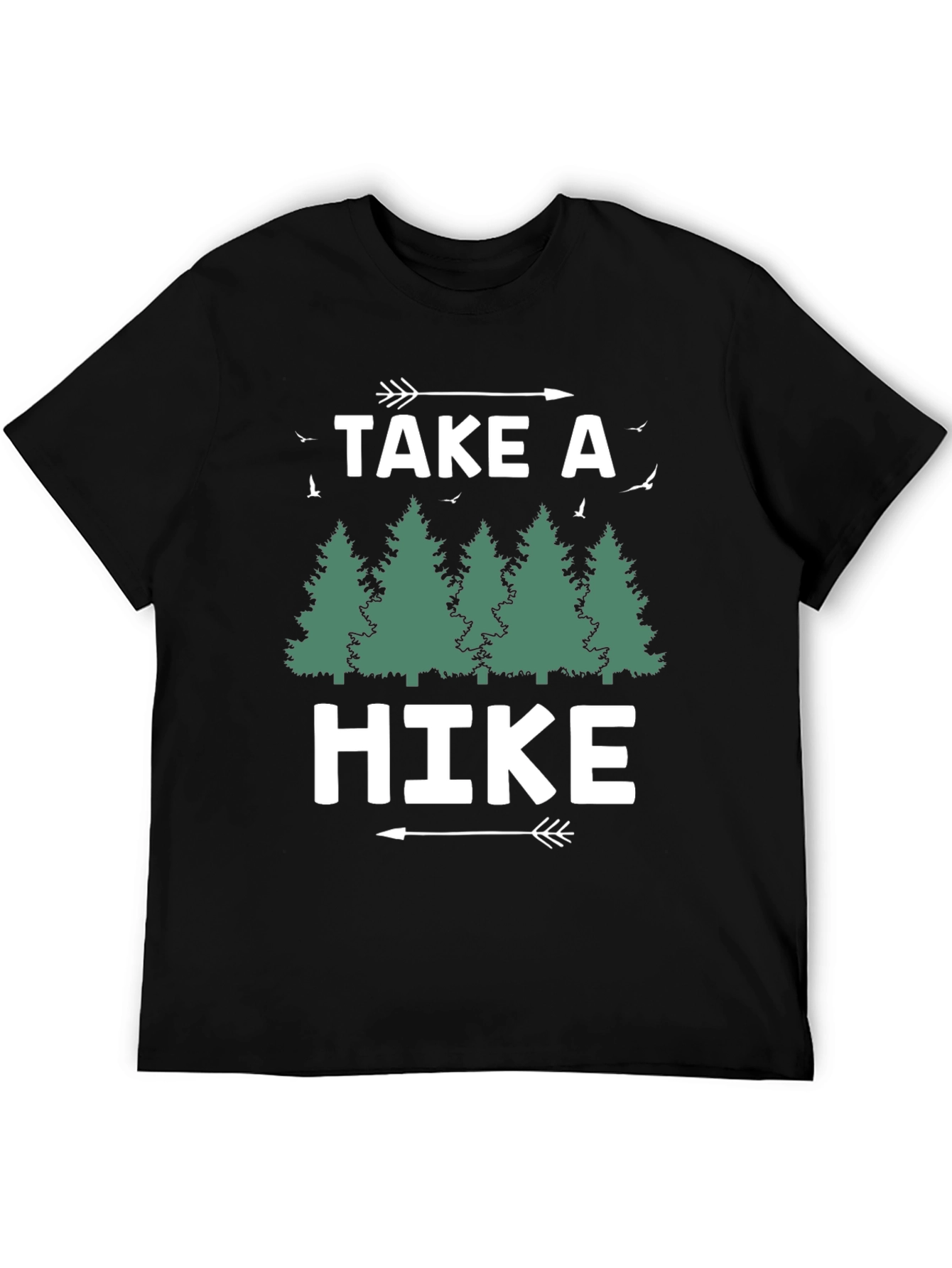 Black Take a Hike Graphic Tee - Nature Lover's Shirt view 5