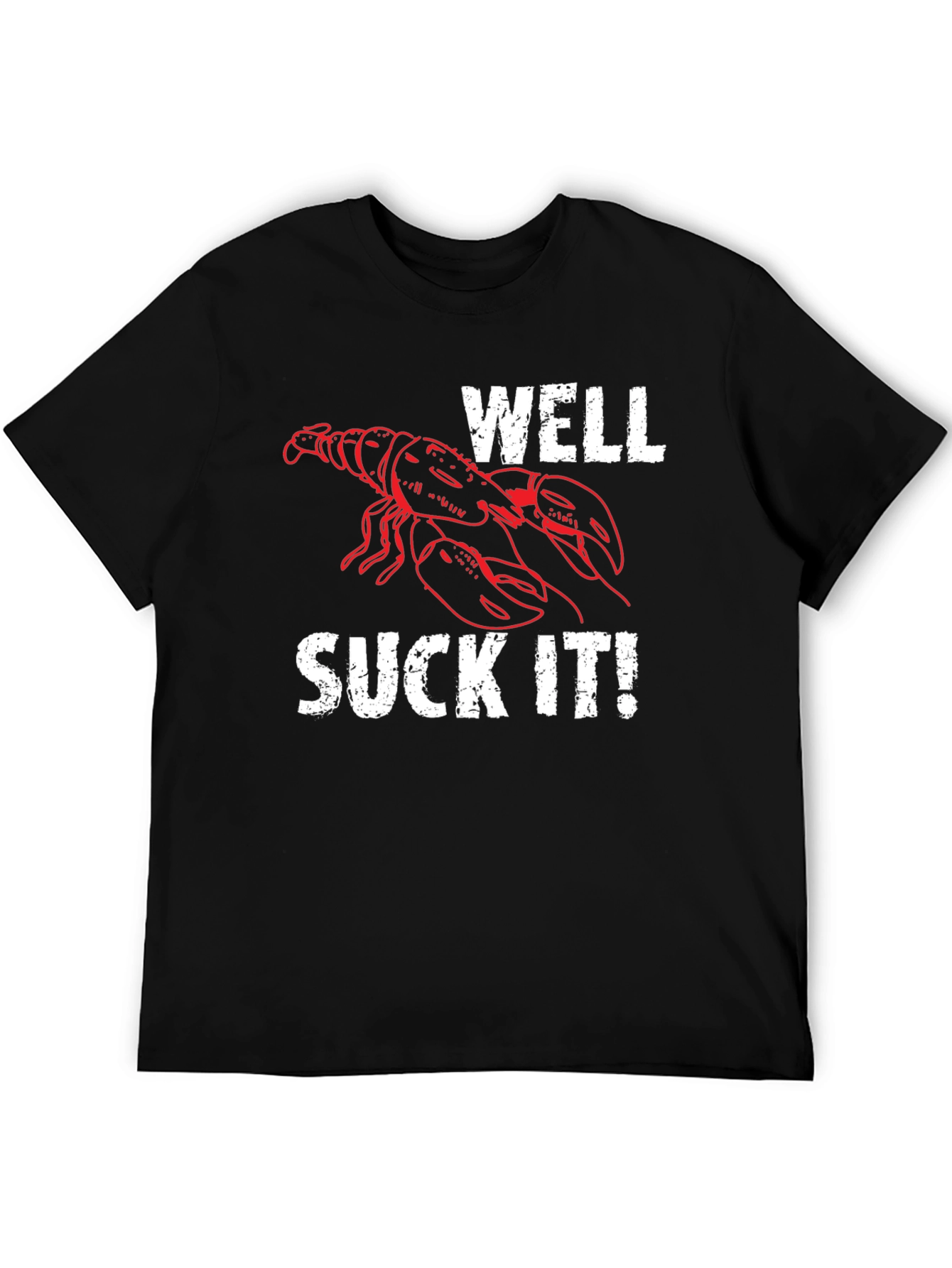 Black Well Suck It! Lobster Graphic Tee view 5