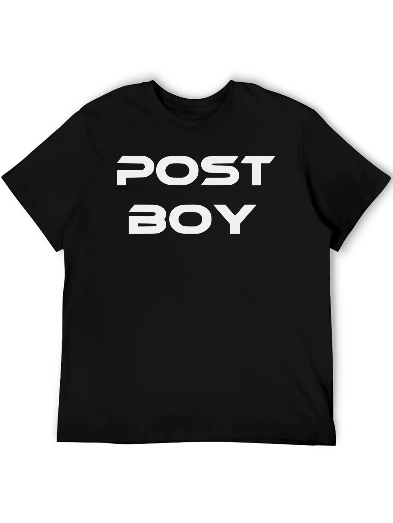Black Post Boy Graphic Tee - Bold Streetwear Style view 5