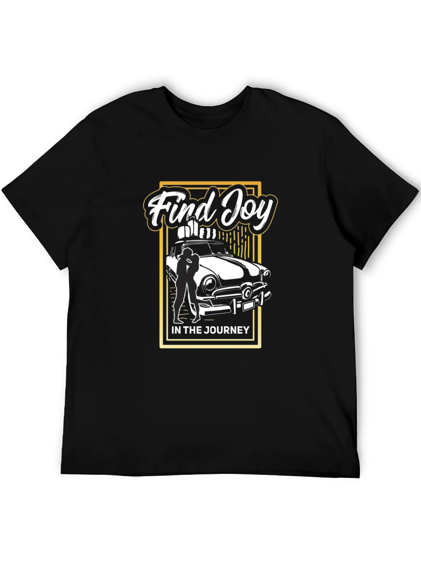 Find Joy Car Graphic Black Tee - 5