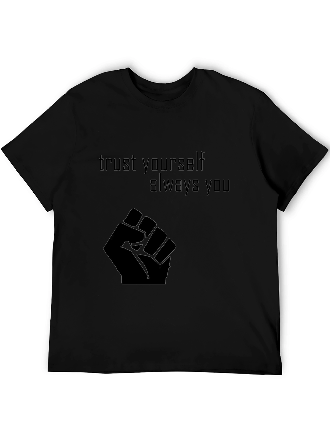 Black Empower Yourself Black Graphic Tee view 5