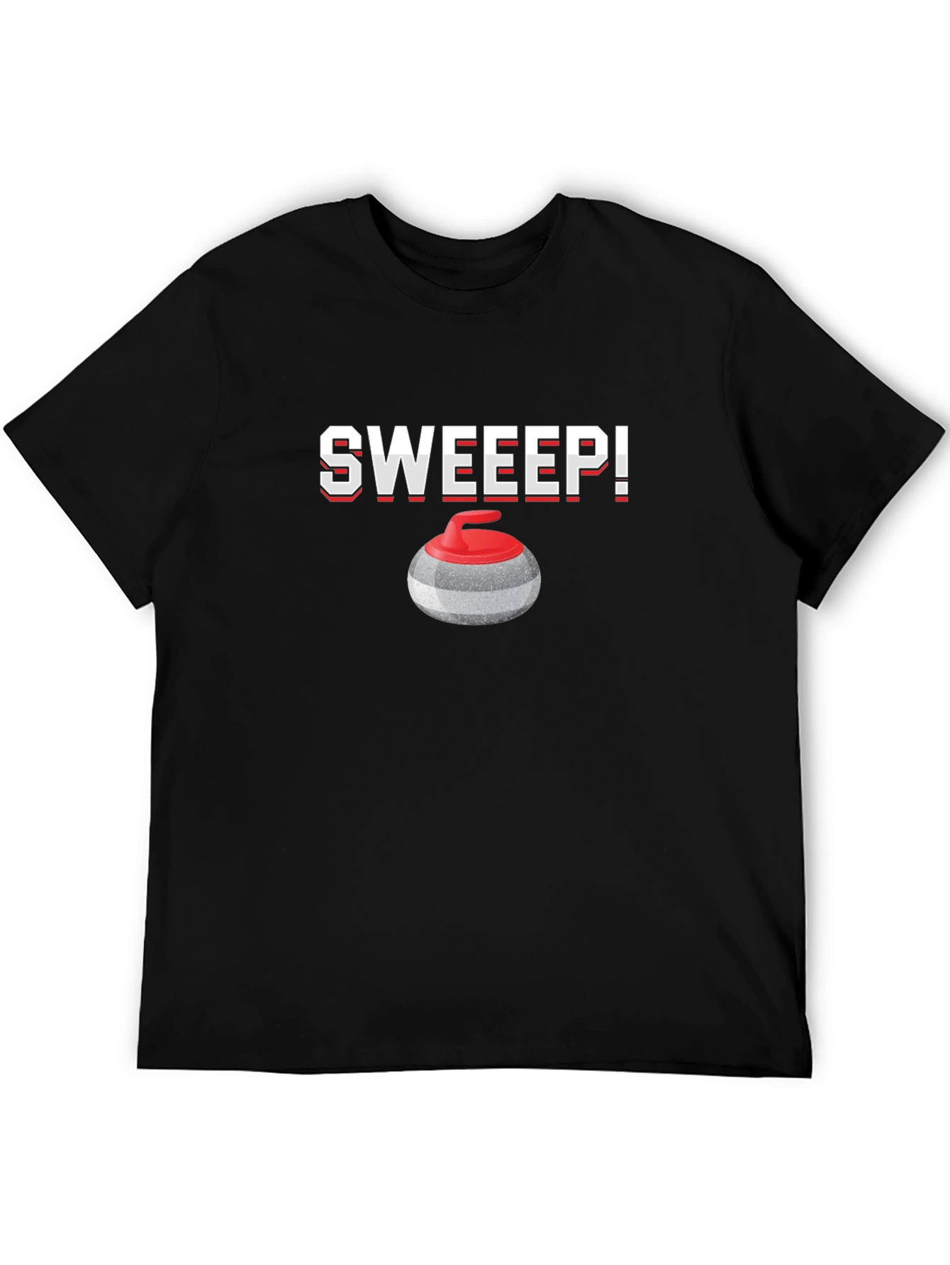 Black Sweep Curling T-Shirt view 5