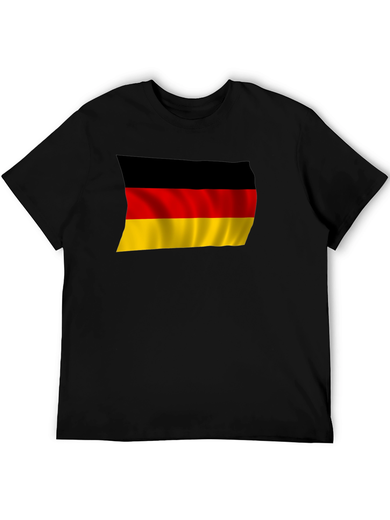 Black Germany Flag T-Shirt - Black Pride Tee view 5