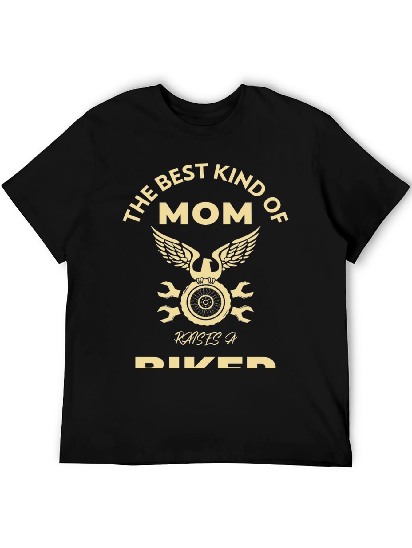 Black Best Kind of Mom Raises a Biker T-Shirt view 5