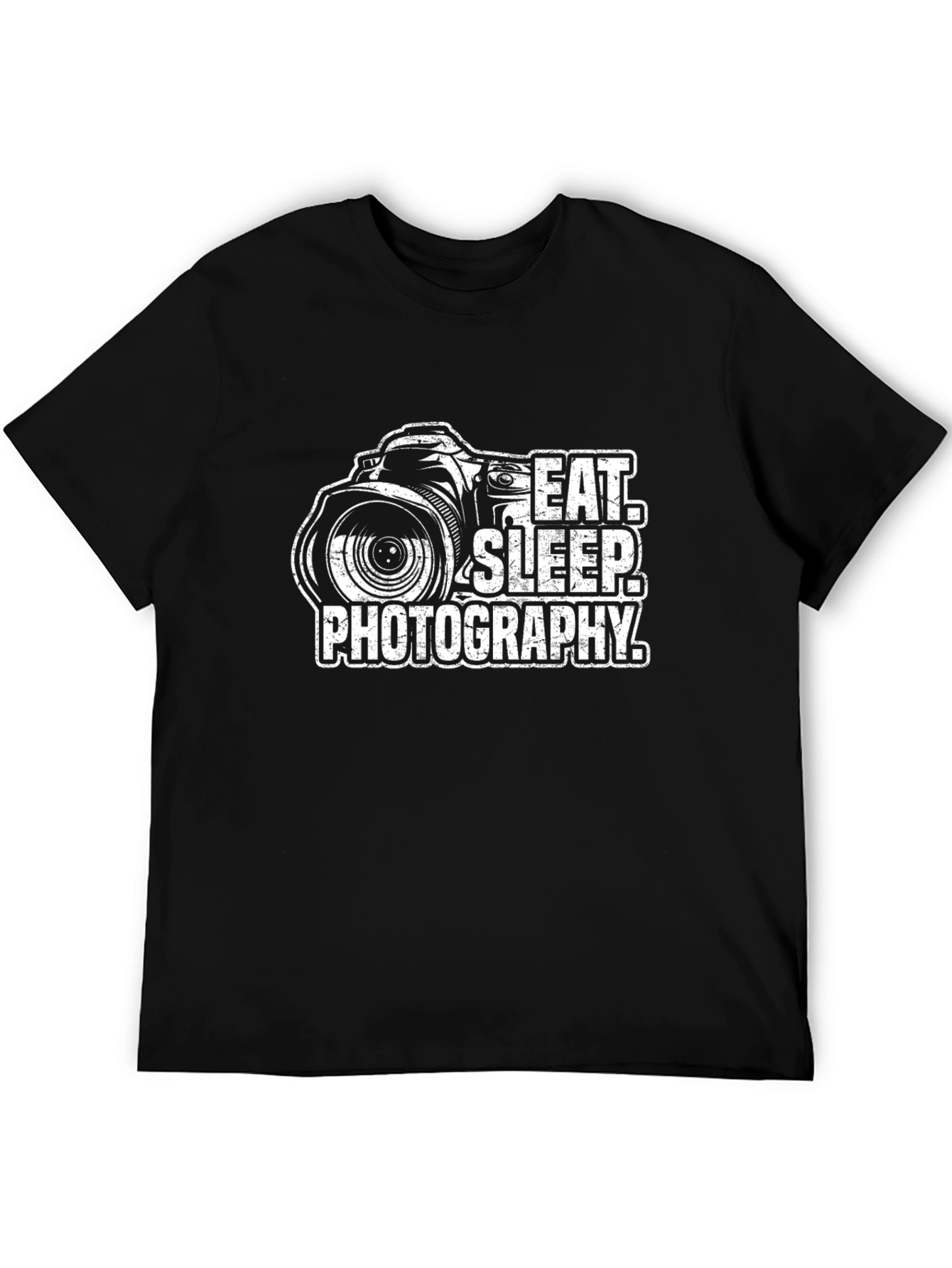 Black Eat Sleep Photography T-Shirt - Black Graphic Tee view 5