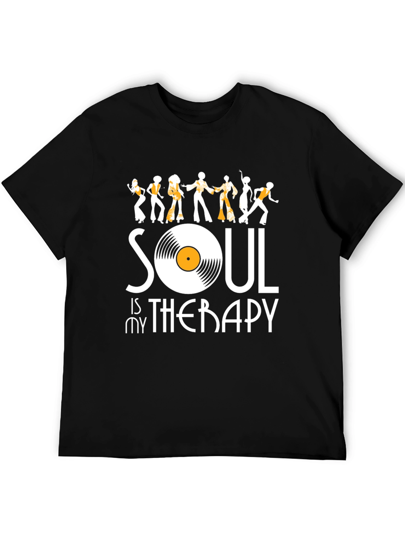 Black Soul Is My Therapy Graphic T-Shirt view 5