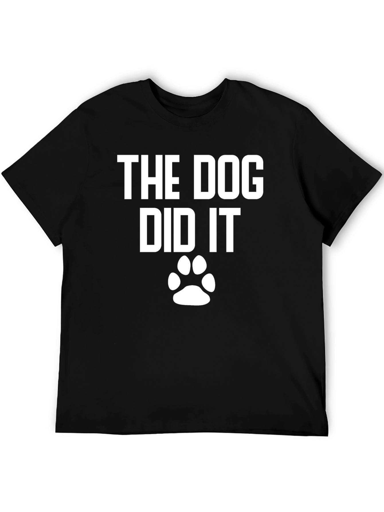 Black The Dog Did It! Novelty T-Shirt view 5