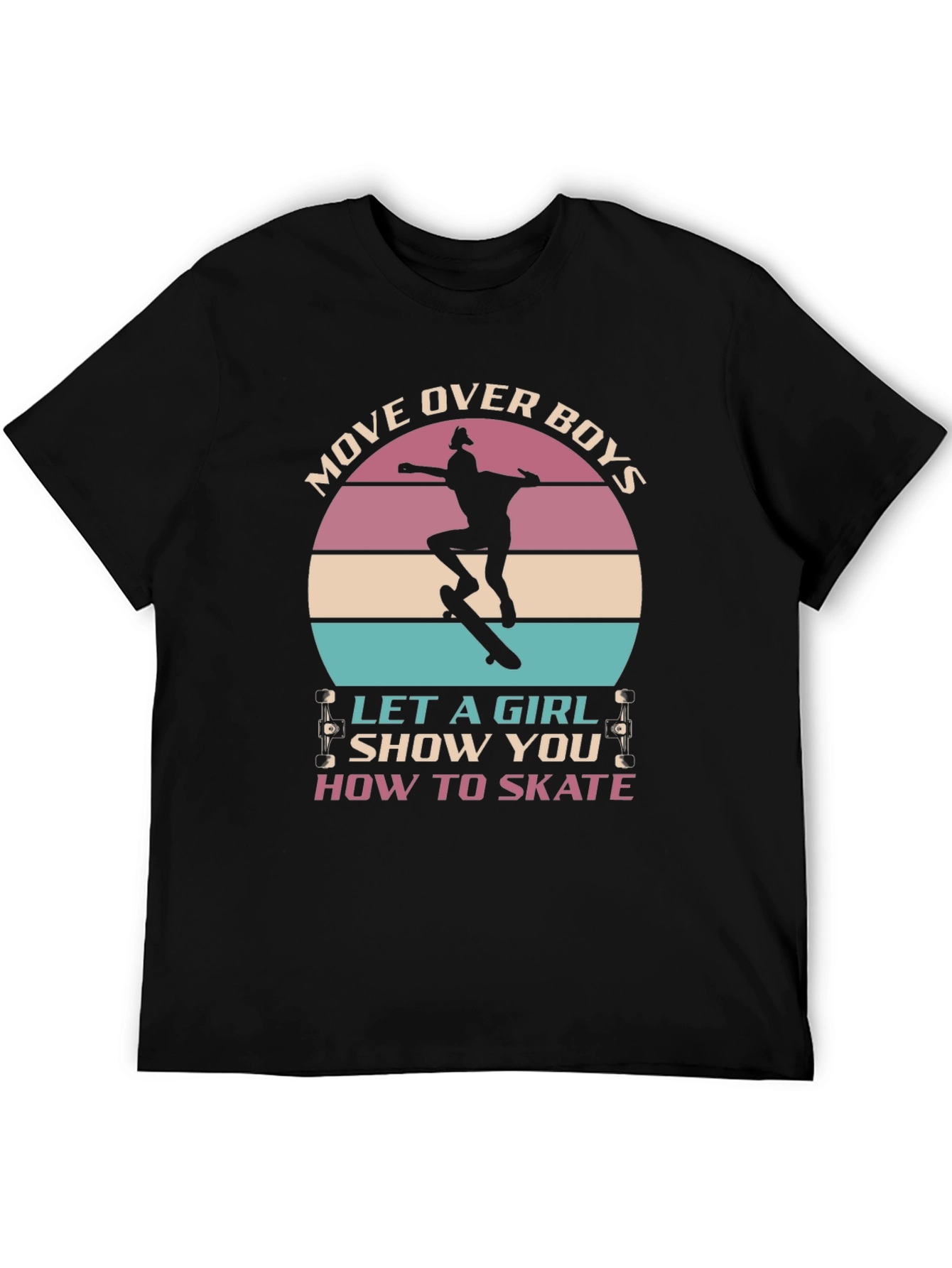 Girl Skater T-Shirt - Move Over Boys! - 5