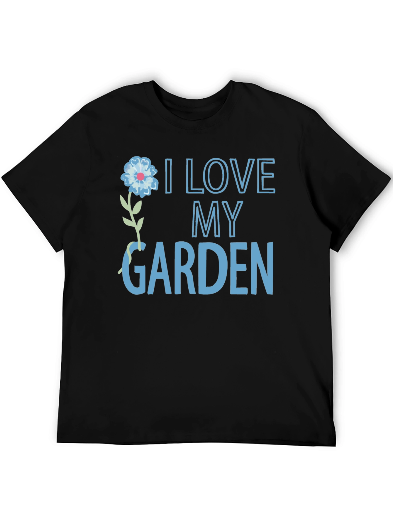 Black I Love My Garden T-Shirt view 5